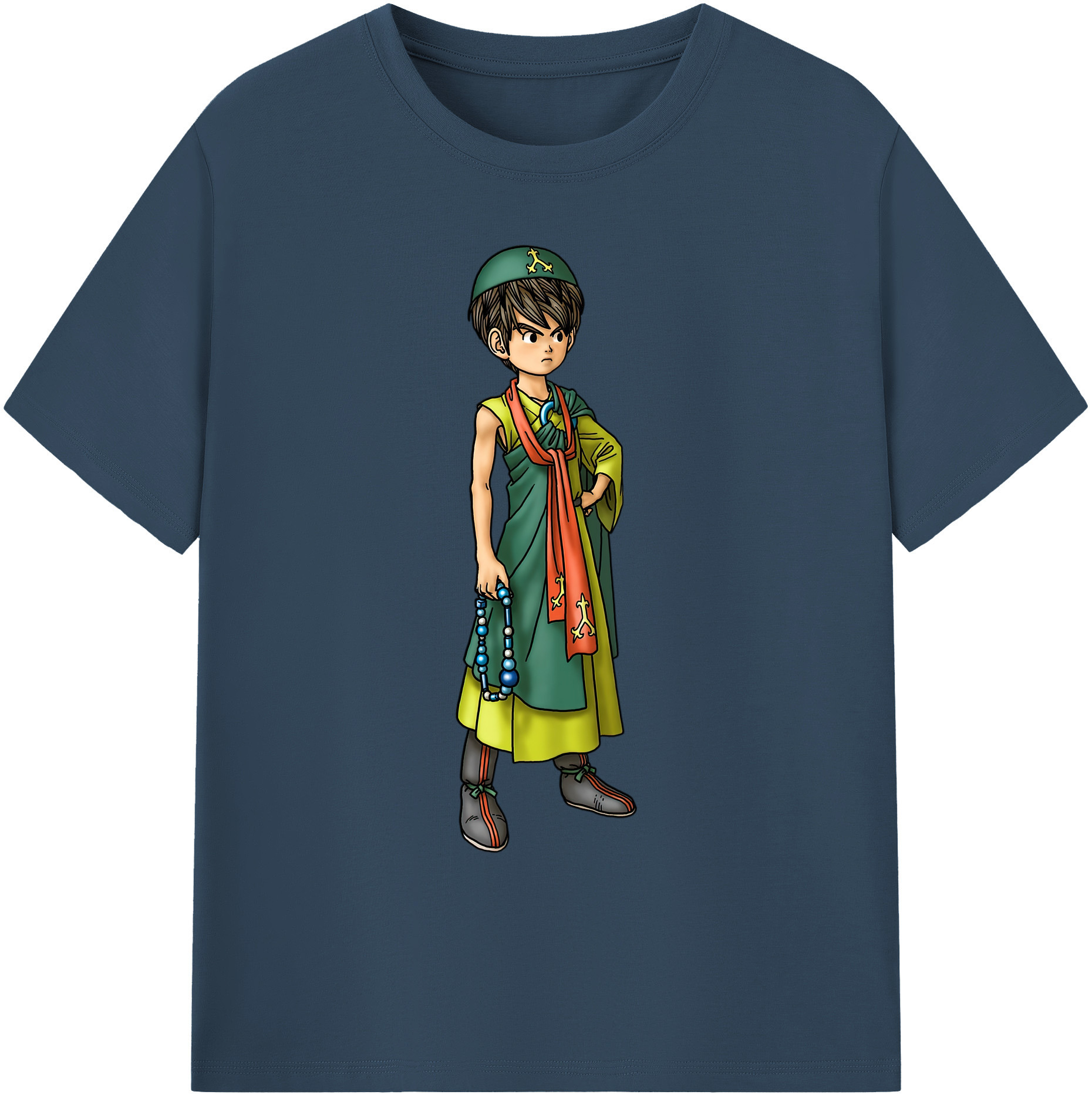 （画像用） ドラゴンクエスト Doragon Kuesuto Dragon Quest 綿100％ メンズ半袖Tシャツ｜肌触りやわらか＆通気性