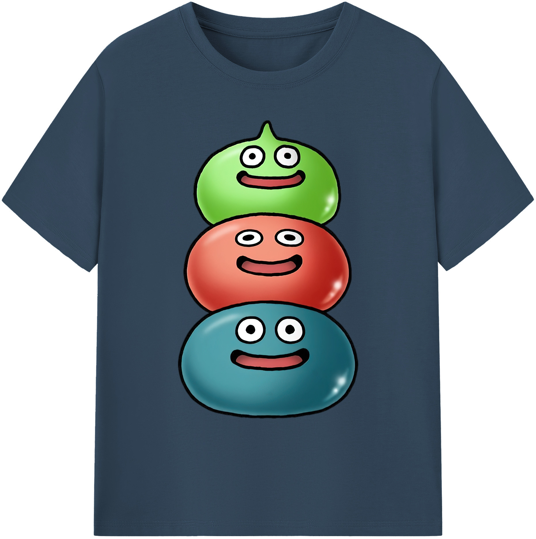 （画像用） ドラゴンクエスト Doragon Kuesuto Dragon Quest 綿100％ メンズ半袖Tシャツ｜肌触りやわらか＆通気性