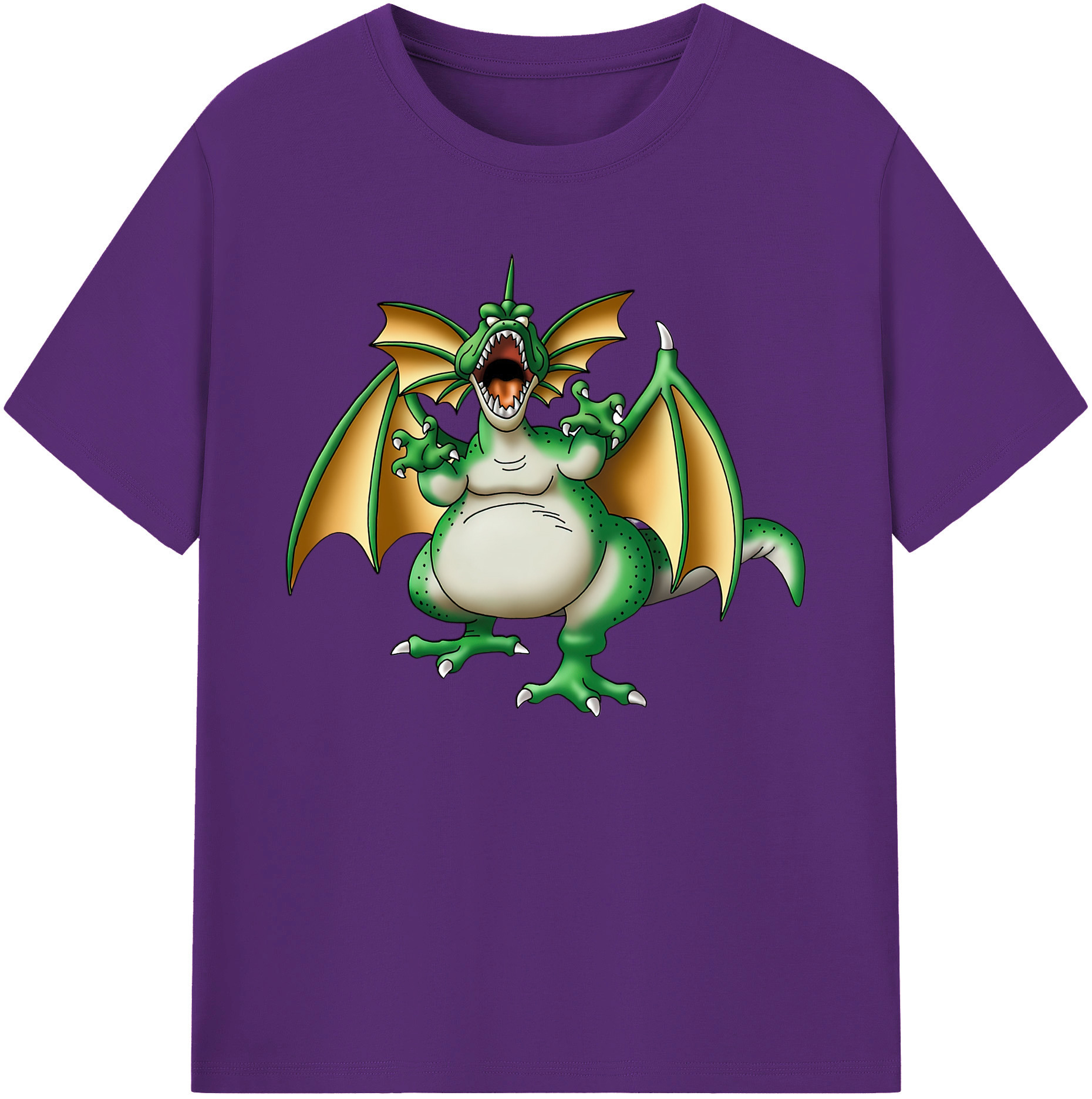 （画像用） ドラゴンクエスト Doragon Kuesuto Dragon Quest 綿100％ メンズ半袖Tシャツ｜肌触りやわらか＆通気性