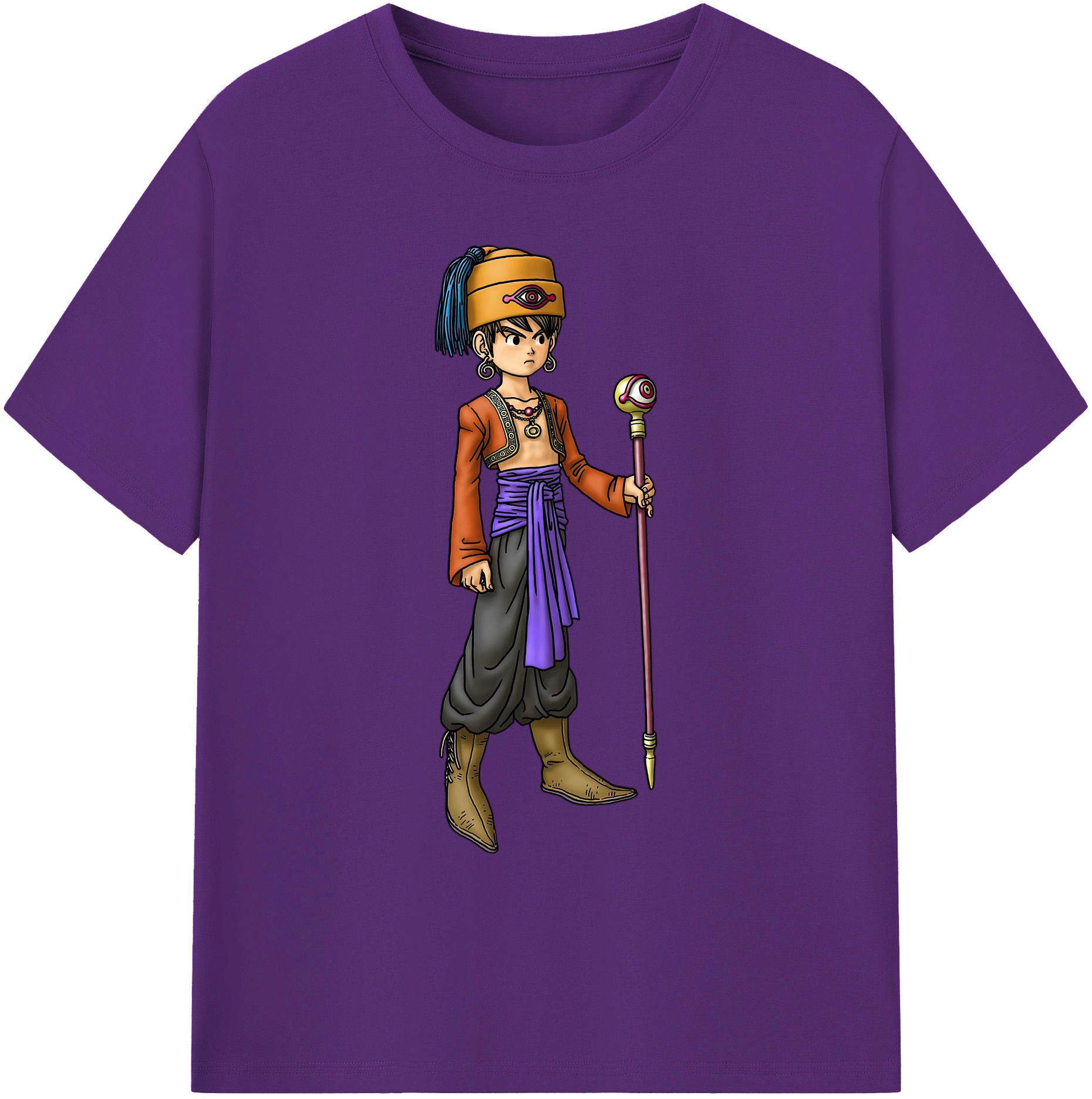 （画像用） ドラゴンクエスト Doragon Kuesuto Dragon Quest 綿100％ メンズ半袖Tシャツ｜肌触りやわらか＆通気性