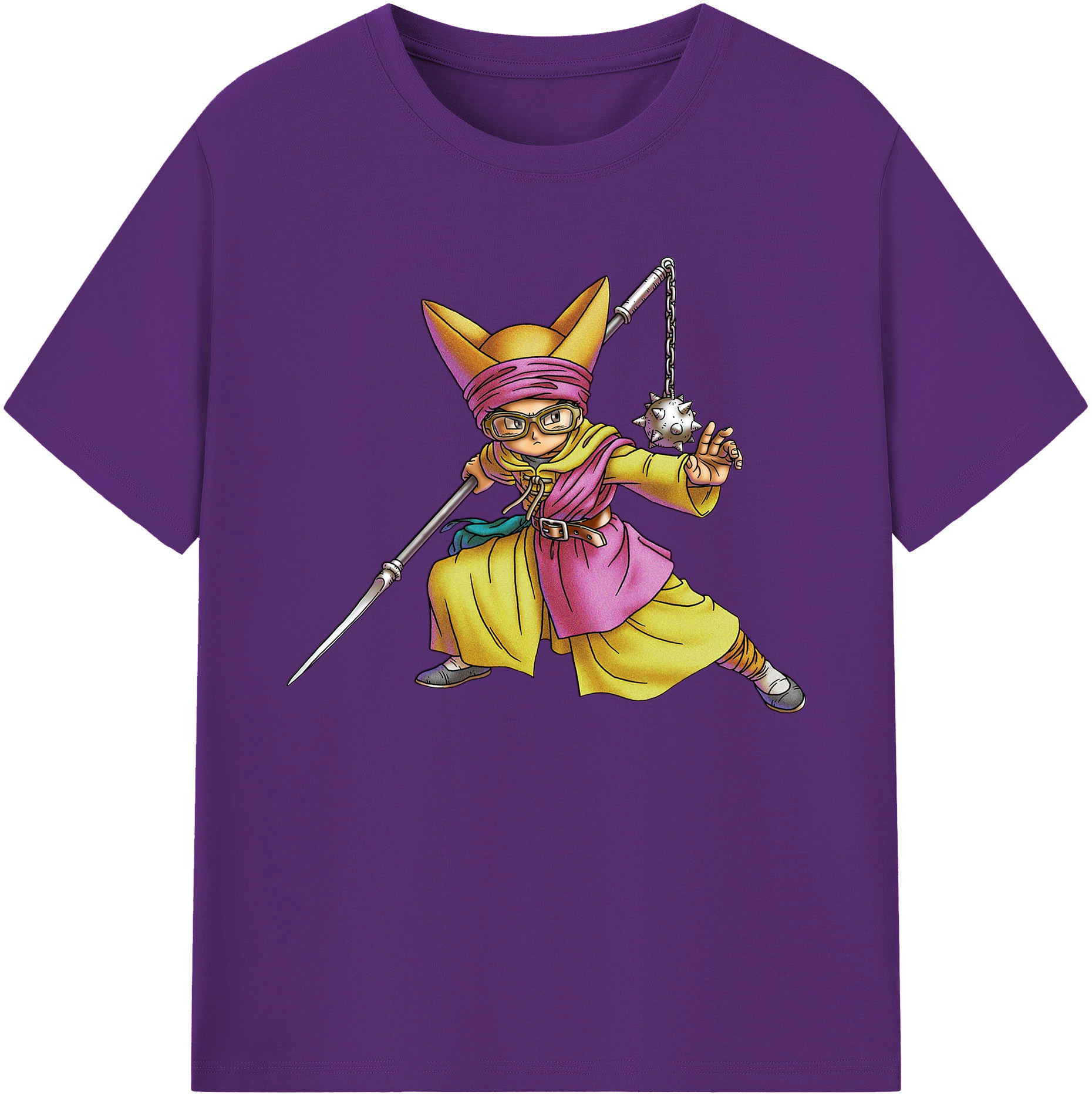 （画像用） ドラゴンクエスト Doragon Kuesuto Dragon Quest 綿100％ メンズ半袖Tシャツ｜肌触りやわらか＆通気性