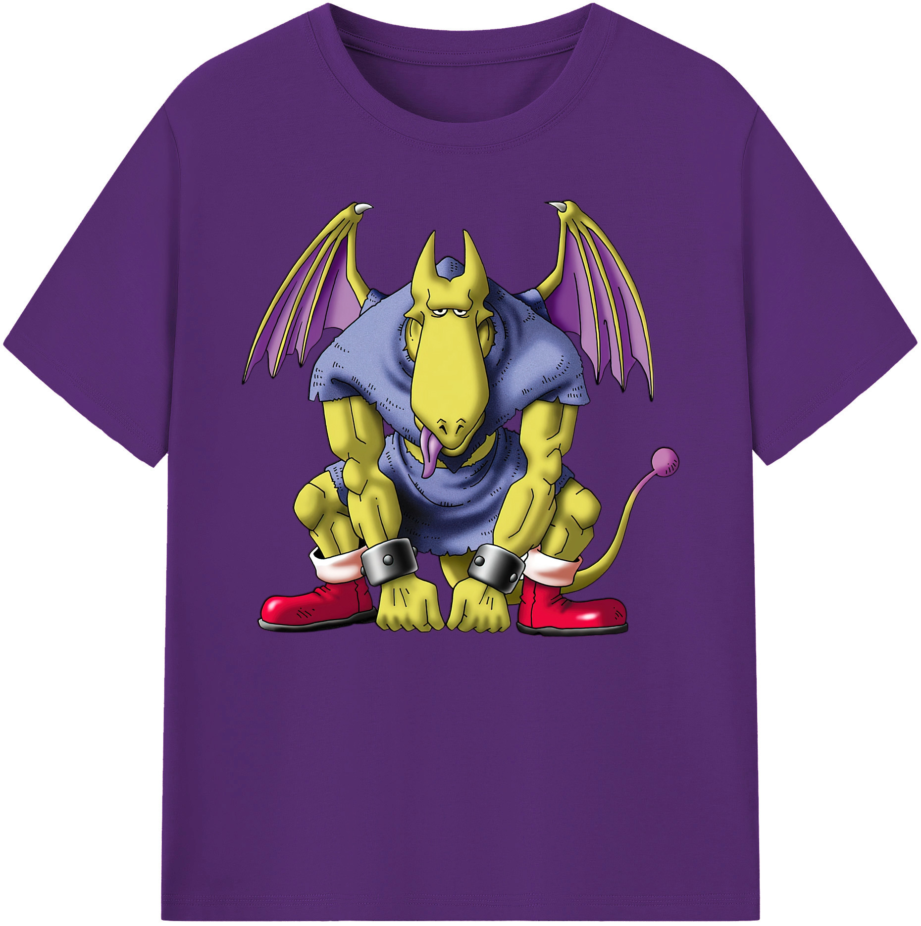 （画像用） ドラゴンクエスト Doragon Kuesuto Dragon Quest 綿100％ メンズ半袖Tシャツ｜肌触りやわらか＆通気性