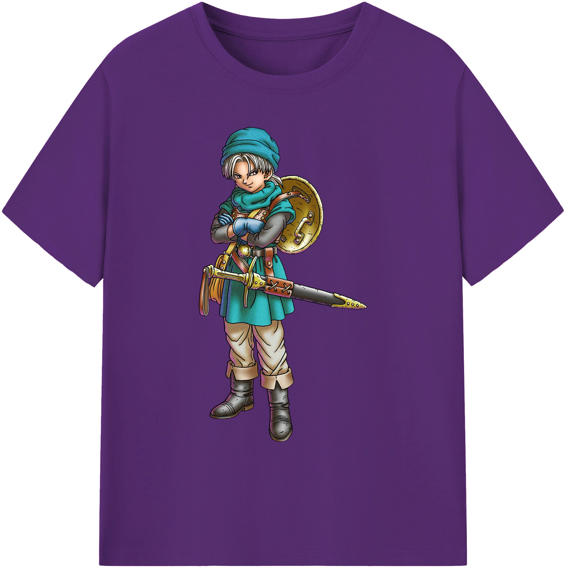 （画像用） ドラゴンクエスト Doragon Kuesuto Dragon Quest 綿100％ メンズ半袖Tシャツ｜肌触りやわらか＆通気性