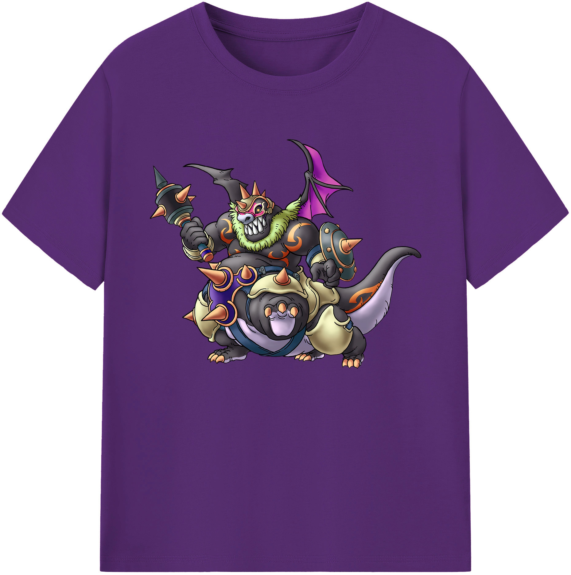 （画像用） ドラゴンクエスト Doragon Kuesuto Dragon Quest 綿100％ メンズ半袖Tシャツ｜肌触りやわらか＆通気性