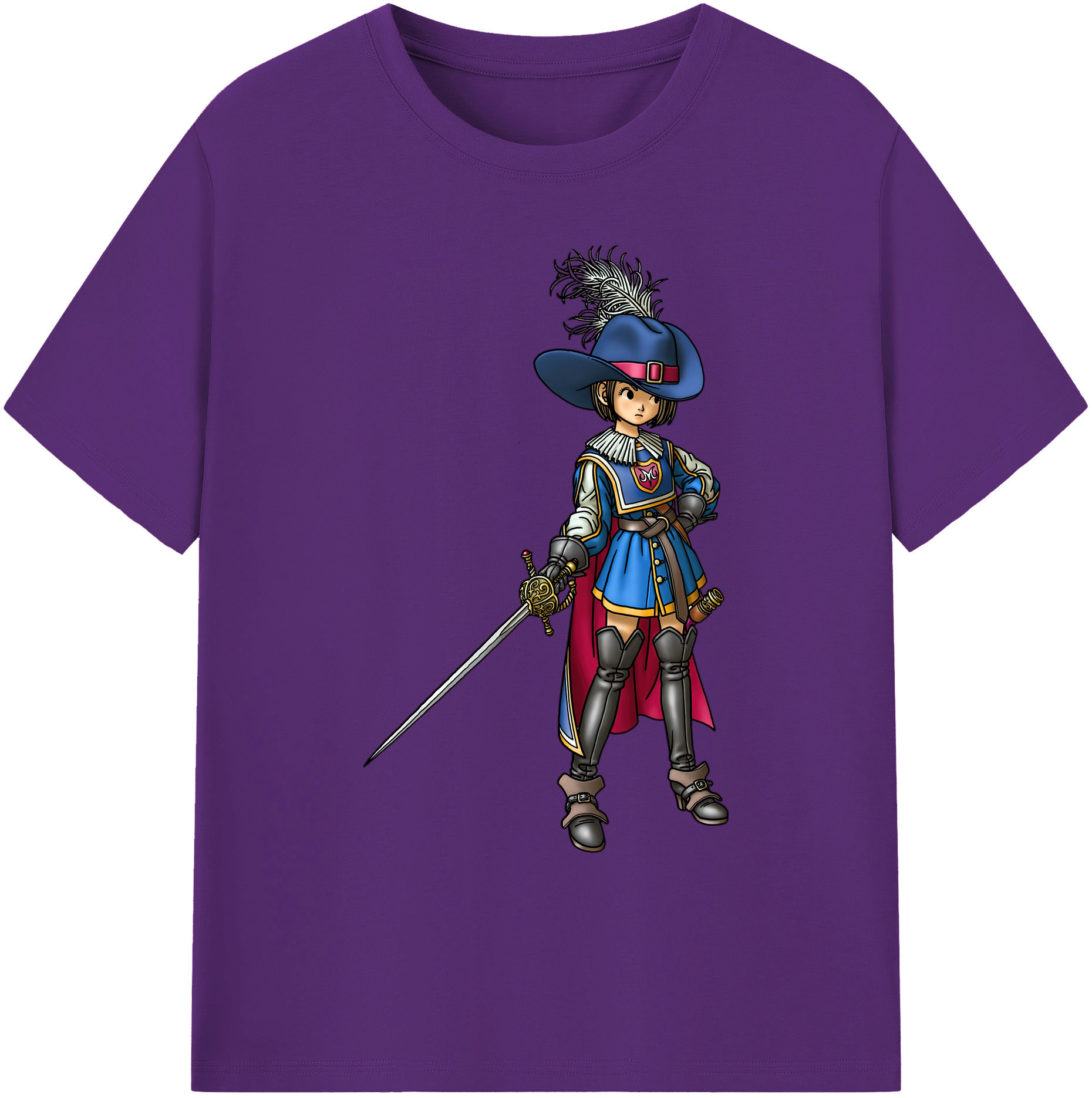 （画像用） ドラゴンクエスト Doragon Kuesuto Dragon Quest 綿100％ メンズ半袖Tシャツ｜肌触りやわらか＆通気性