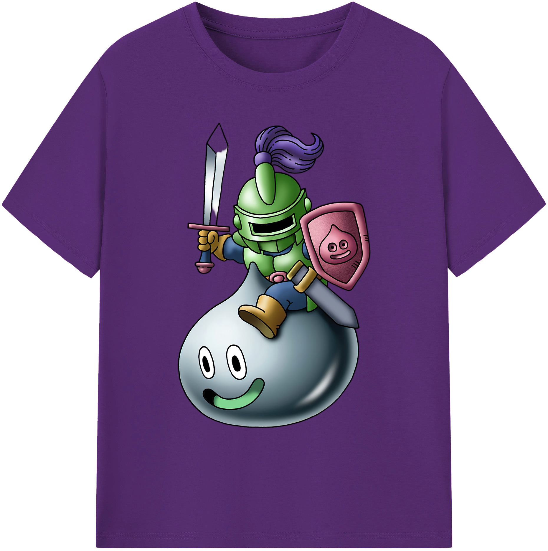 （画像用） ドラゴンクエスト Doragon Kuesuto Dragon Quest 綿100％ メンズ半袖Tシャツ｜肌触りやわらか＆通気性