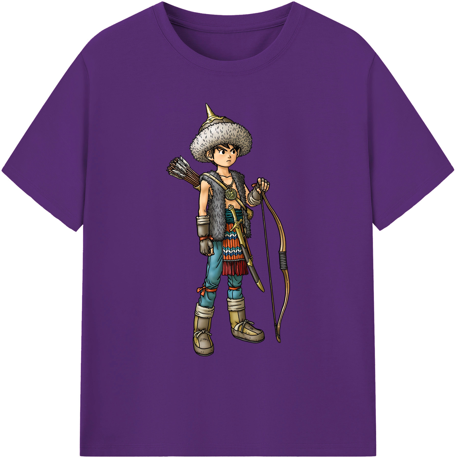 （画像用） ドラゴンクエスト Doragon Kuesuto Dragon Quest 綿100％ メンズ半袖Tシャツ｜肌触りやわらか＆通気性