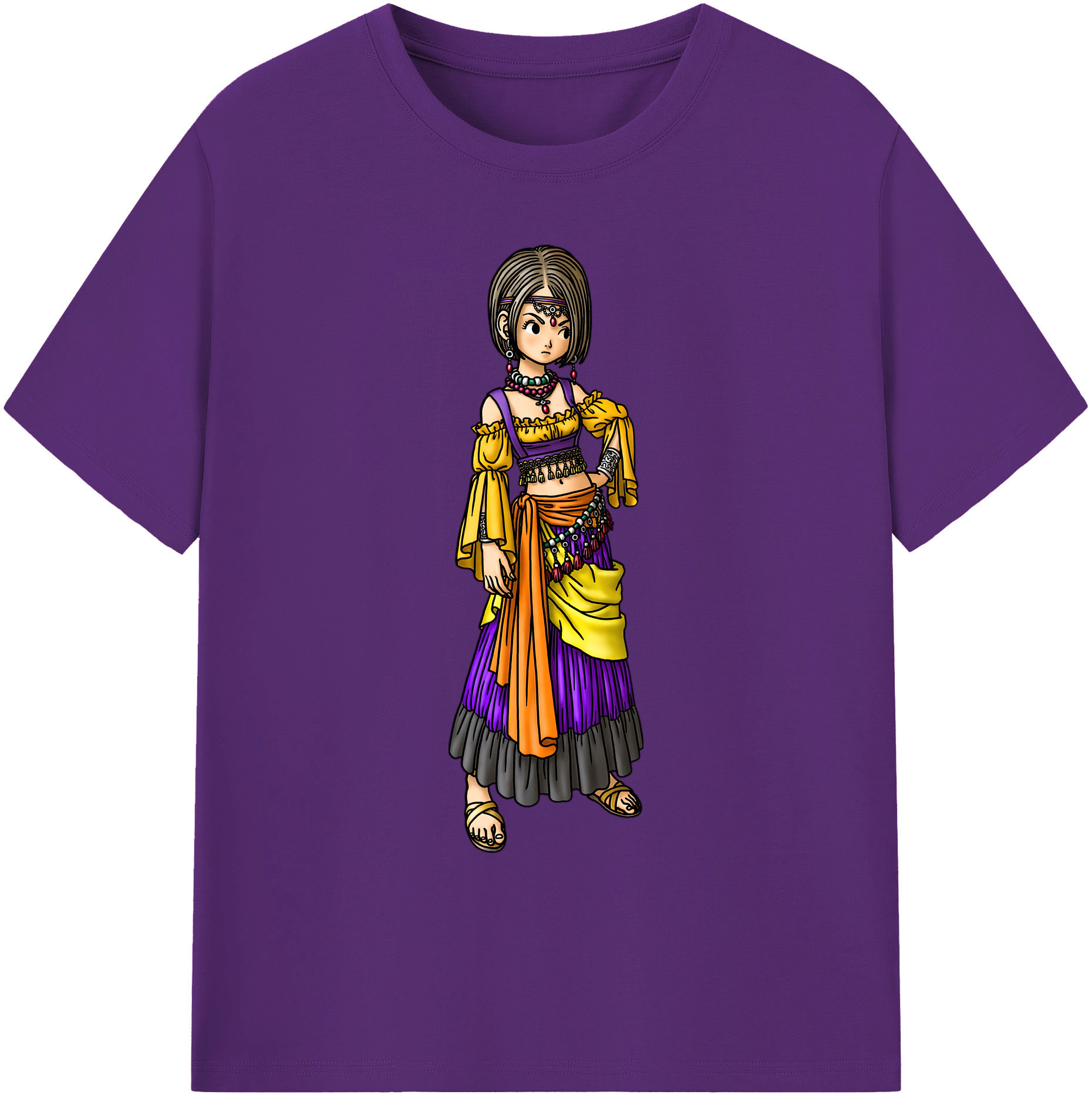 （画像用） ドラゴンクエスト Doragon Kuesuto Dragon Quest 綿100％ メンズ半袖Tシャツ｜肌触りやわらか＆通気性