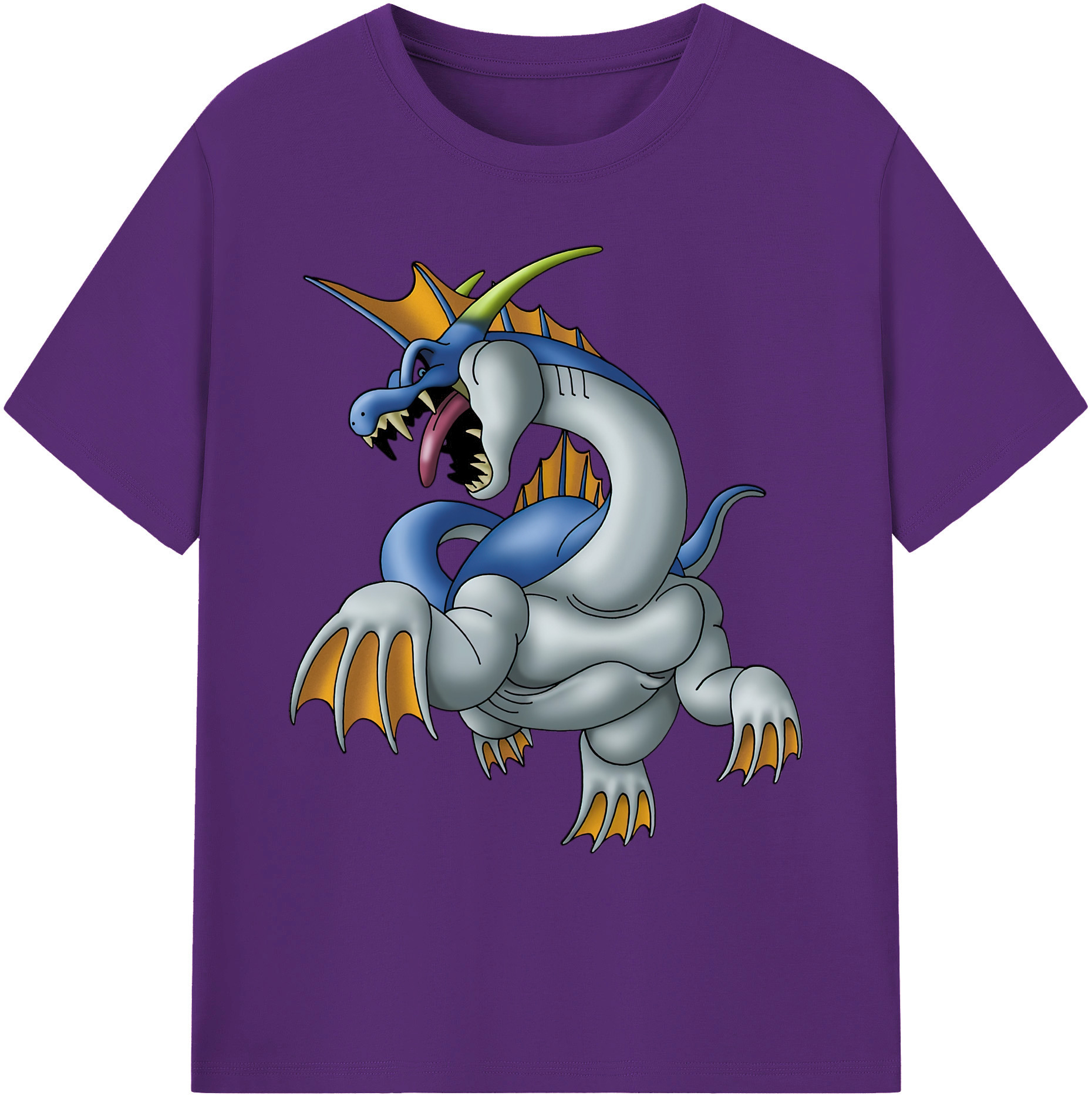 （画像用） ドラゴンクエスト Doragon Kuesuto Dragon Quest 綿100％ メンズ半袖Tシャツ｜肌触りやわらか＆通気性