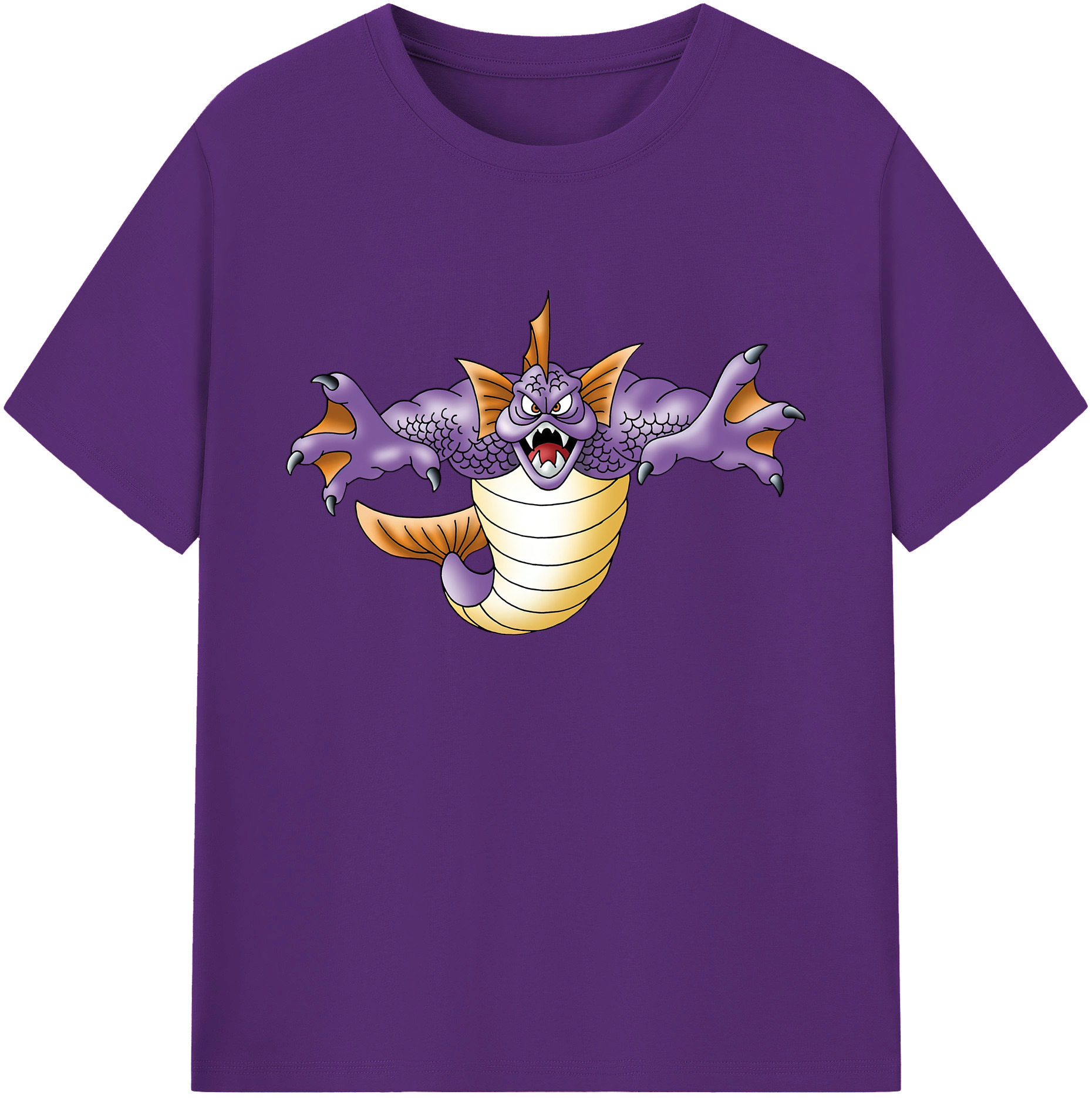 （画像用） ドラゴンクエスト Doragon Kuesuto Dragon Quest 綿100％ メンズ半袖Tシャツ｜肌触りやわらか＆通気性