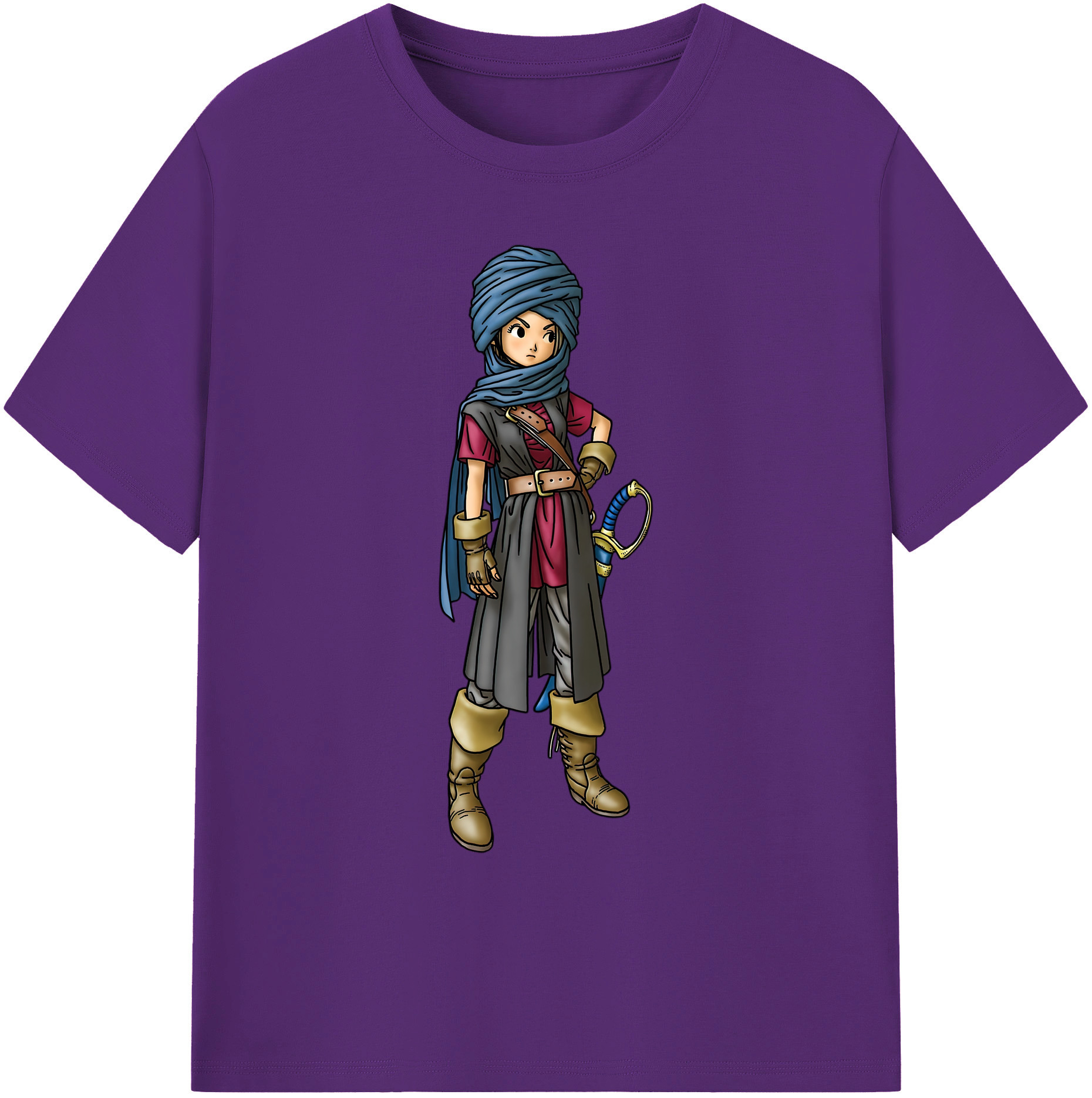 （画像用） ドラゴンクエスト Doragon Kuesuto Dragon Quest 綿100％ メンズ半袖Tシャツ｜肌触りやわらか＆通気性
