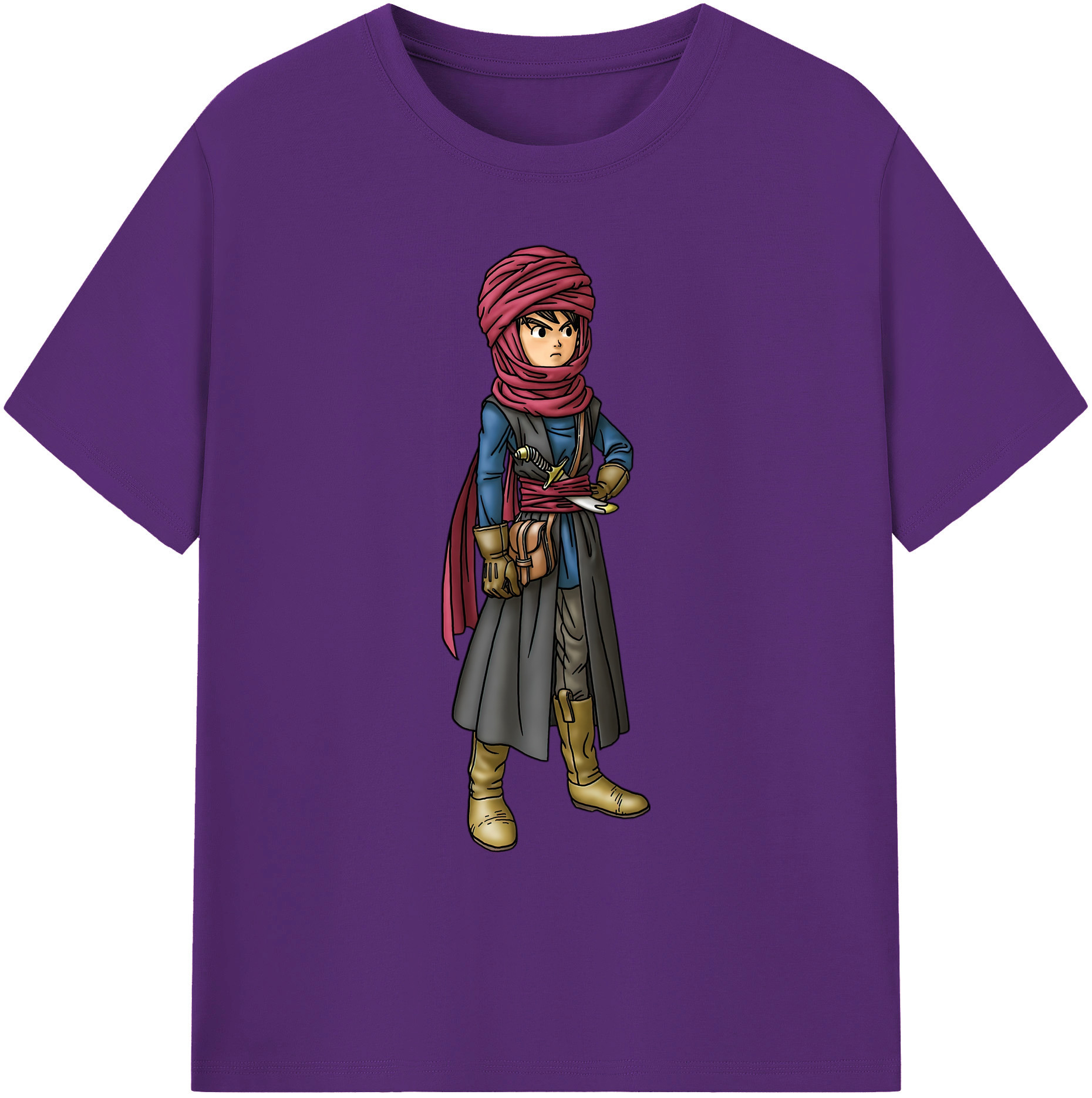 （画像用） ドラゴンクエスト Doragon Kuesuto Dragon Quest 綿100％ メンズ半袖Tシャツ｜肌触りやわらか＆通気性