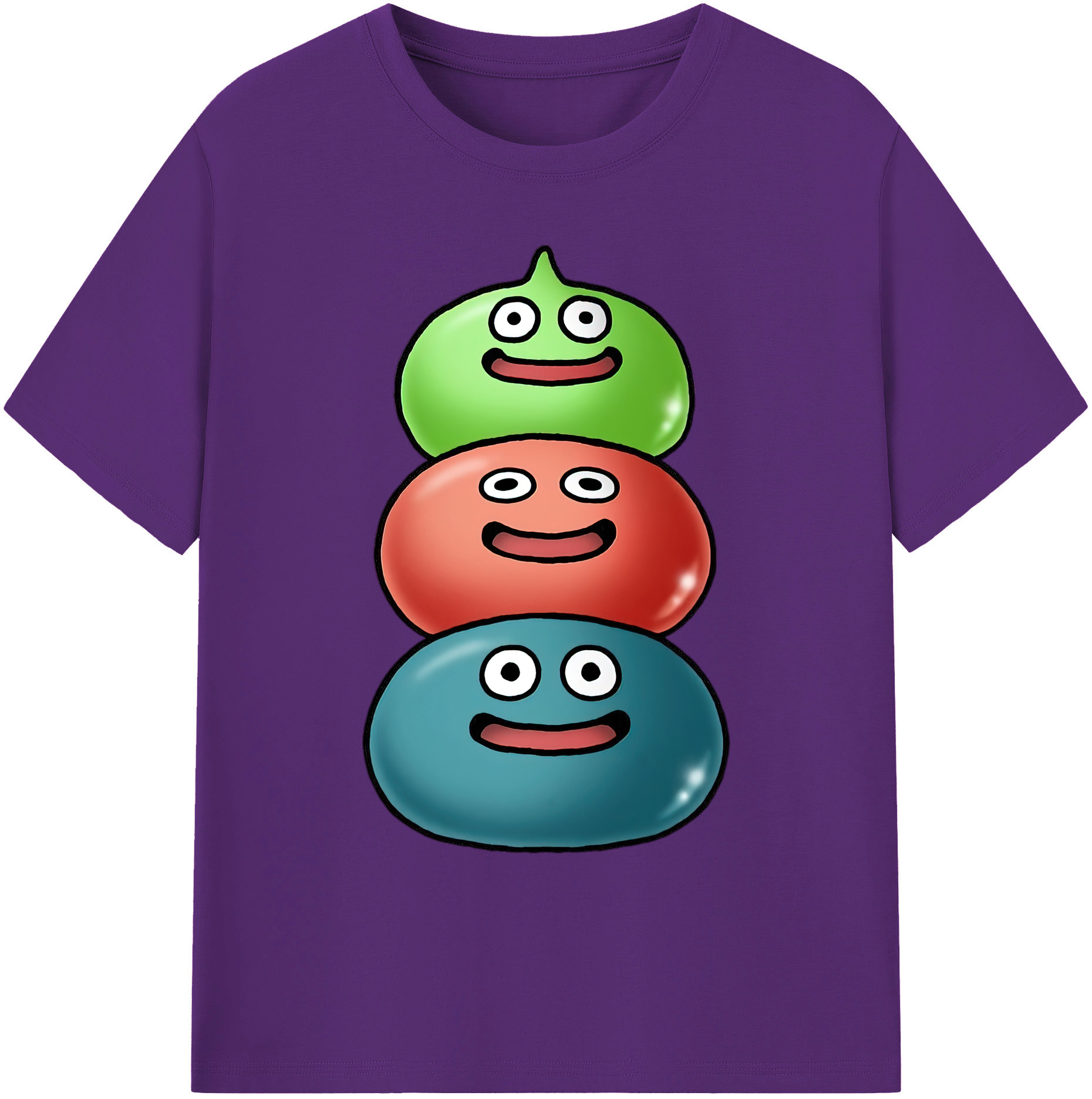 （画像用） ドラゴンクエスト Doragon Kuesuto Dragon Quest 綿100％ メンズ半袖Tシャツ｜肌触りやわらか＆通気性