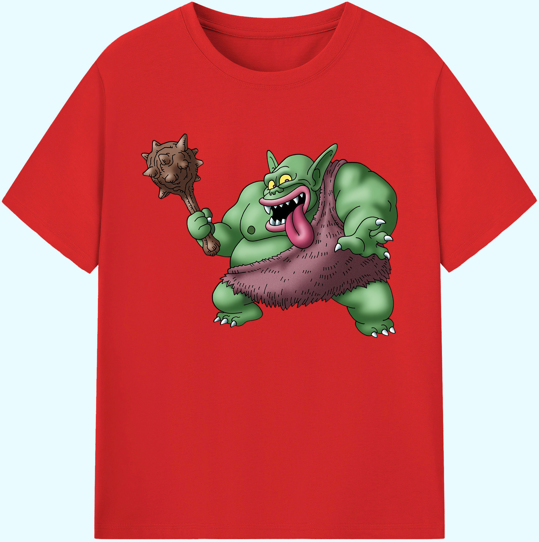（画像用） ドラゴンクエスト Doragon Kuesuto Dragon Quest 綿100％ メンズ半袖Tシャツ｜肌触りやわらか＆通気性