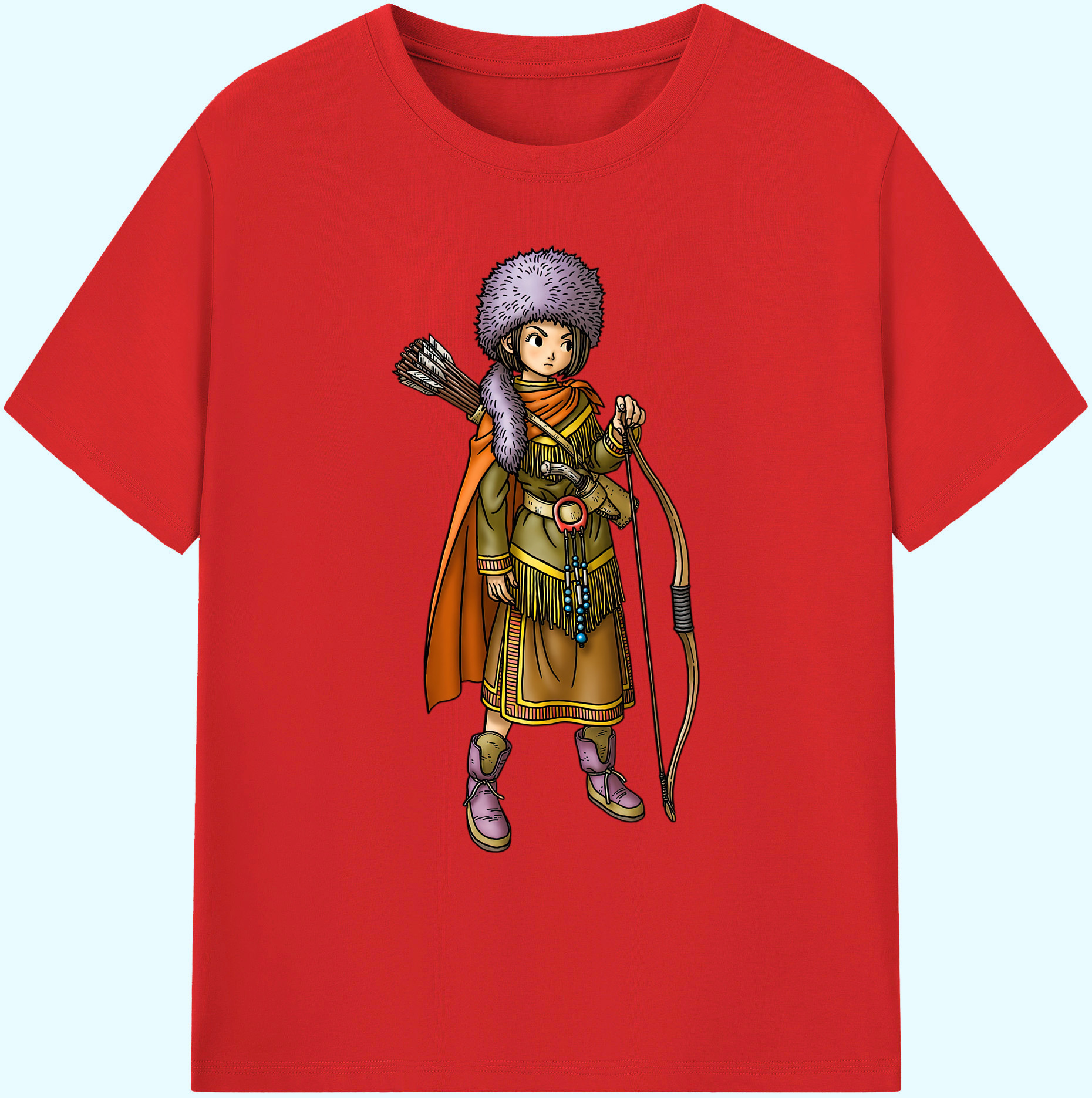 （画像用） ドラゴンクエスト Doragon Kuesuto Dragon Quest 綿100％ メンズ半袖Tシャツ｜肌触りやわらか＆通気性