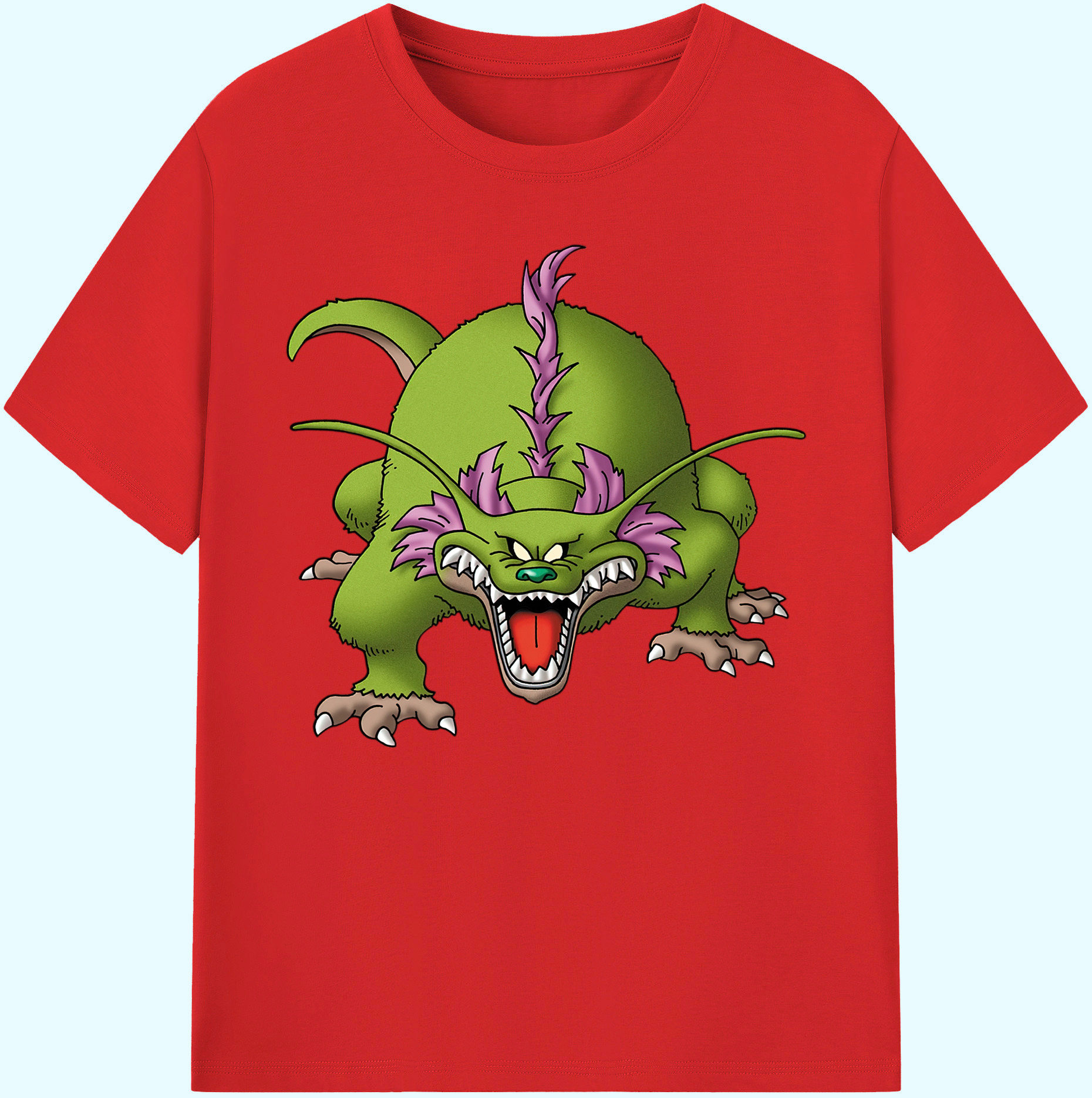 （画像用） ドラゴンクエスト Doragon Kuesuto Dragon Quest 綿100％ メンズ半袖Tシャツ｜肌触りやわらか＆通気性
