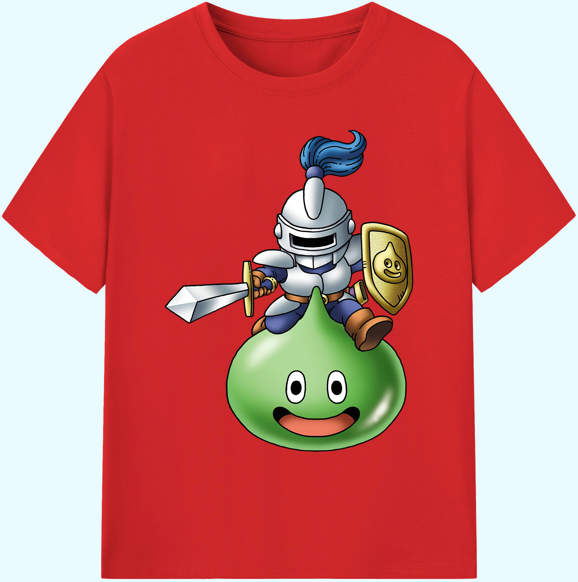 （画像用） ドラゴンクエスト Doragon Kuesuto Dragon Quest 綿100％ メンズ半袖Tシャツ｜肌触りやわらか＆通気性