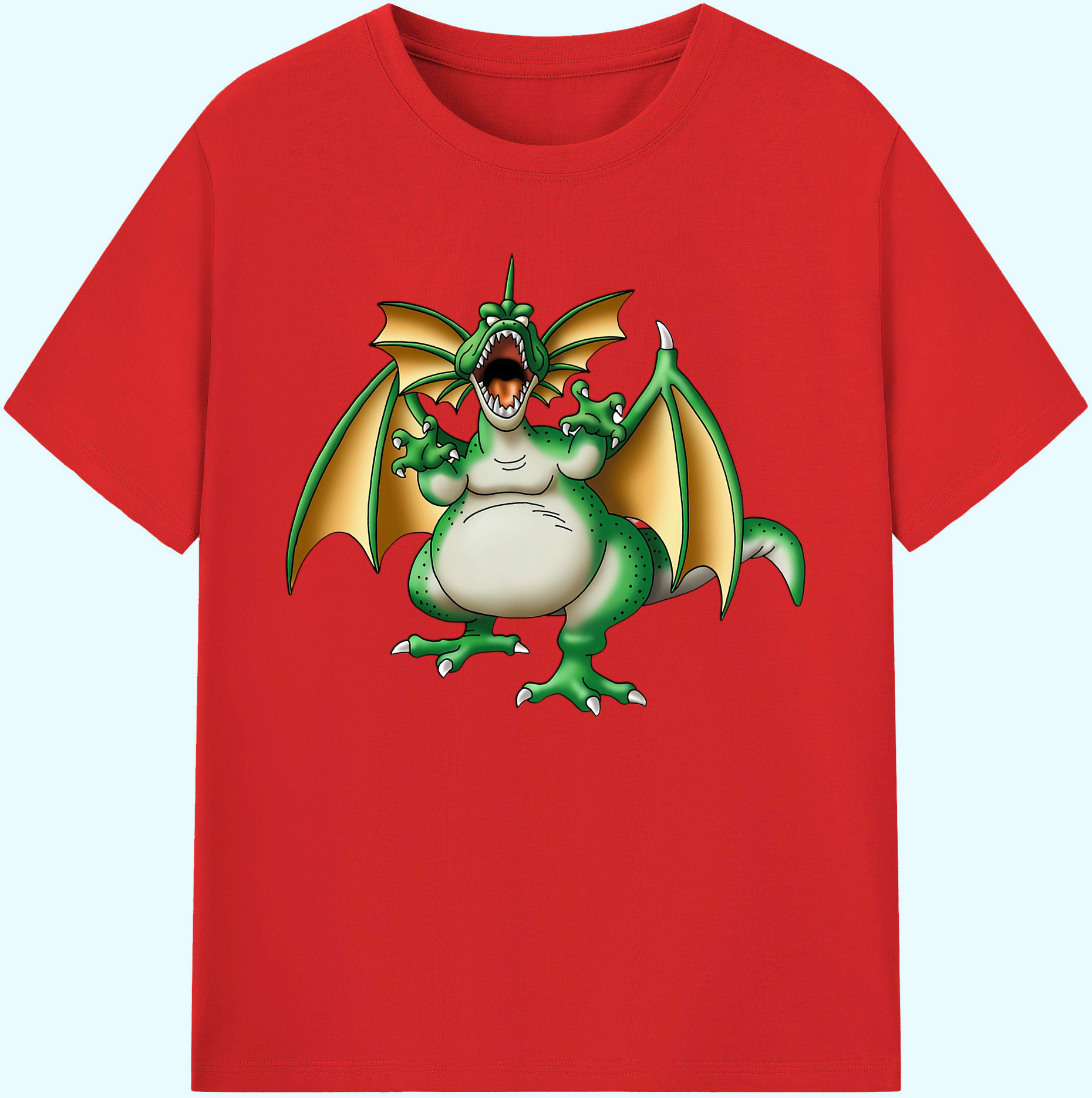 （画像用） ドラゴンクエスト Doragon Kuesuto Dragon Quest 綿100％ メンズ半袖Tシャツ｜肌触りやわらか＆通気性