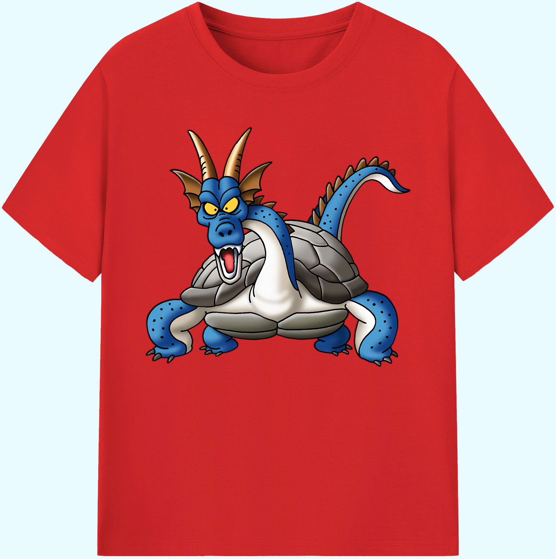 （画像用） ドラゴンクエスト Doragon Kuesuto Dragon Quest 綿100％ メンズ半袖Tシャツ｜肌触りやわらか＆通気性