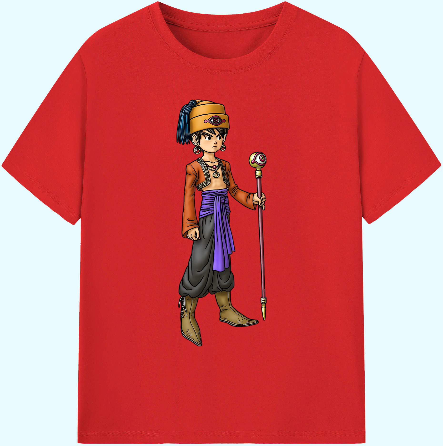 （画像用） ドラゴンクエスト Doragon Kuesuto Dragon Quest 綿100％ メンズ半袖Tシャツ｜肌触りやわらか＆通気性
