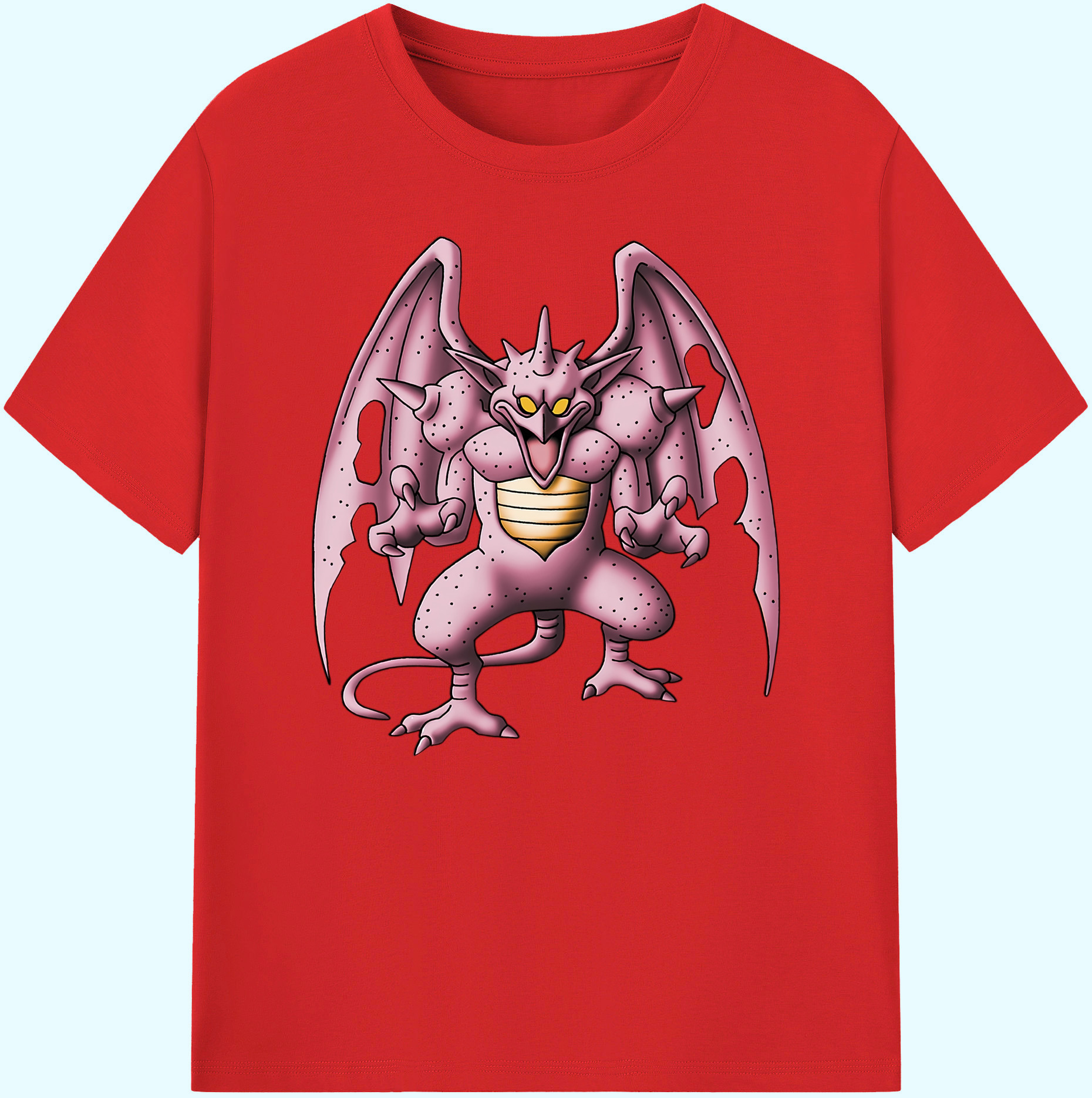 （画像用） ドラゴンクエスト Doragon Kuesuto Dragon Quest 綿100％ メンズ半袖Tシャツ｜肌触りやわらか＆通気性