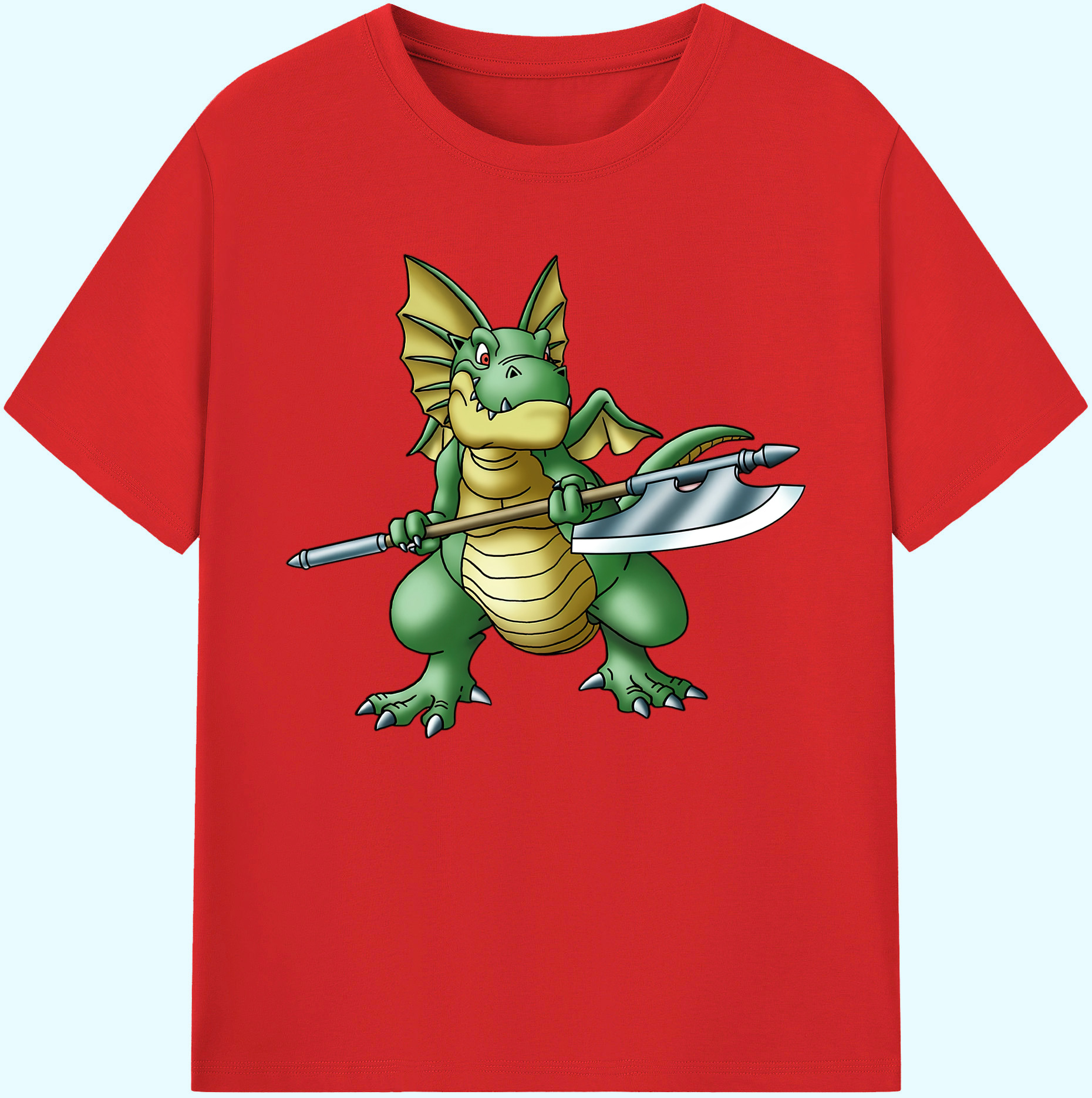 （画像用） ドラゴンクエスト Doragon Kuesuto Dragon Quest 綿100％ メンズ半袖Tシャツ｜肌触りやわらか＆通気性