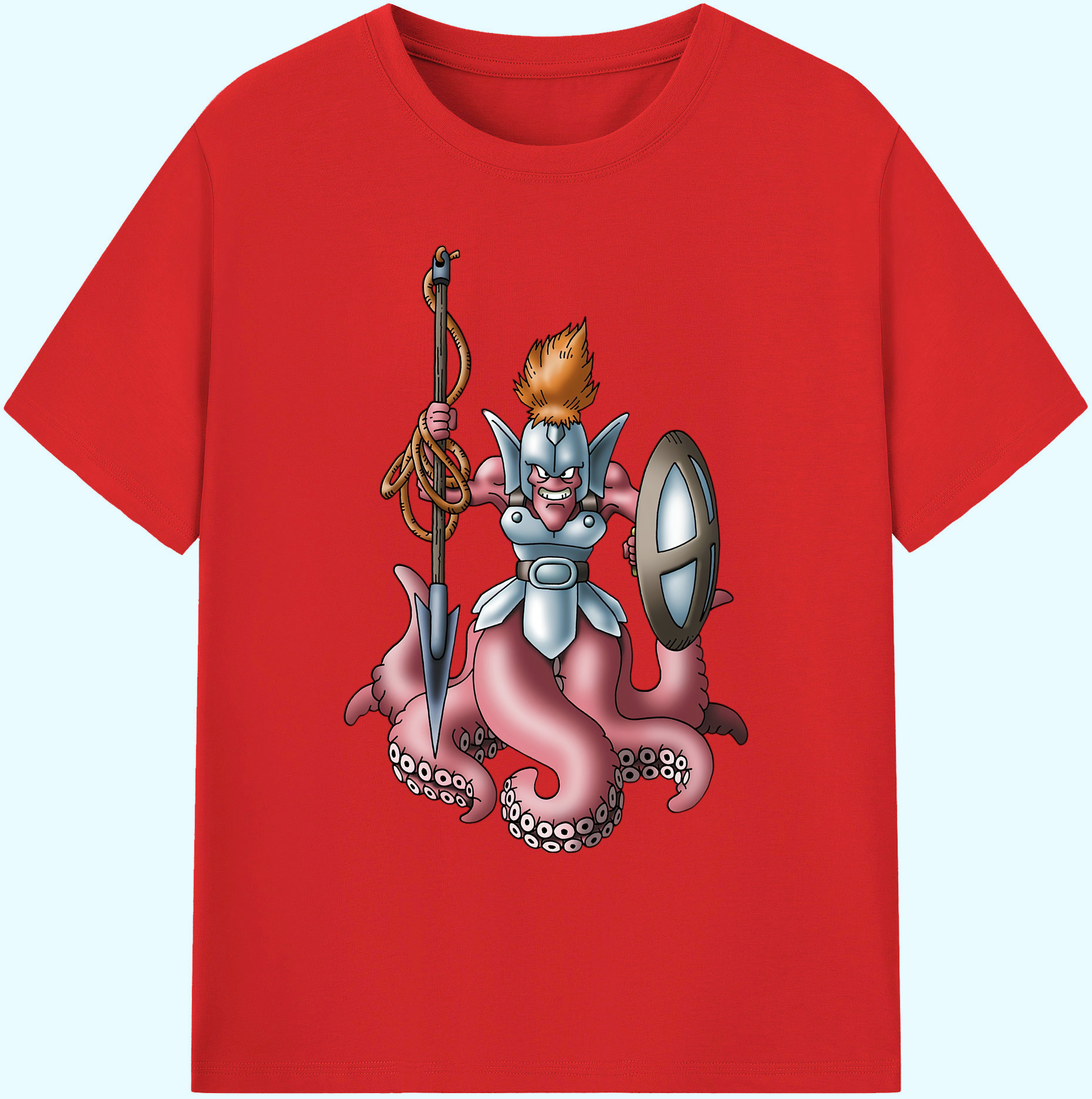 （画像用） ドラゴンクエスト Doragon Kuesuto Dragon Quest 綿100％ メンズ半袖Tシャツ｜肌触りやわらか＆通気性