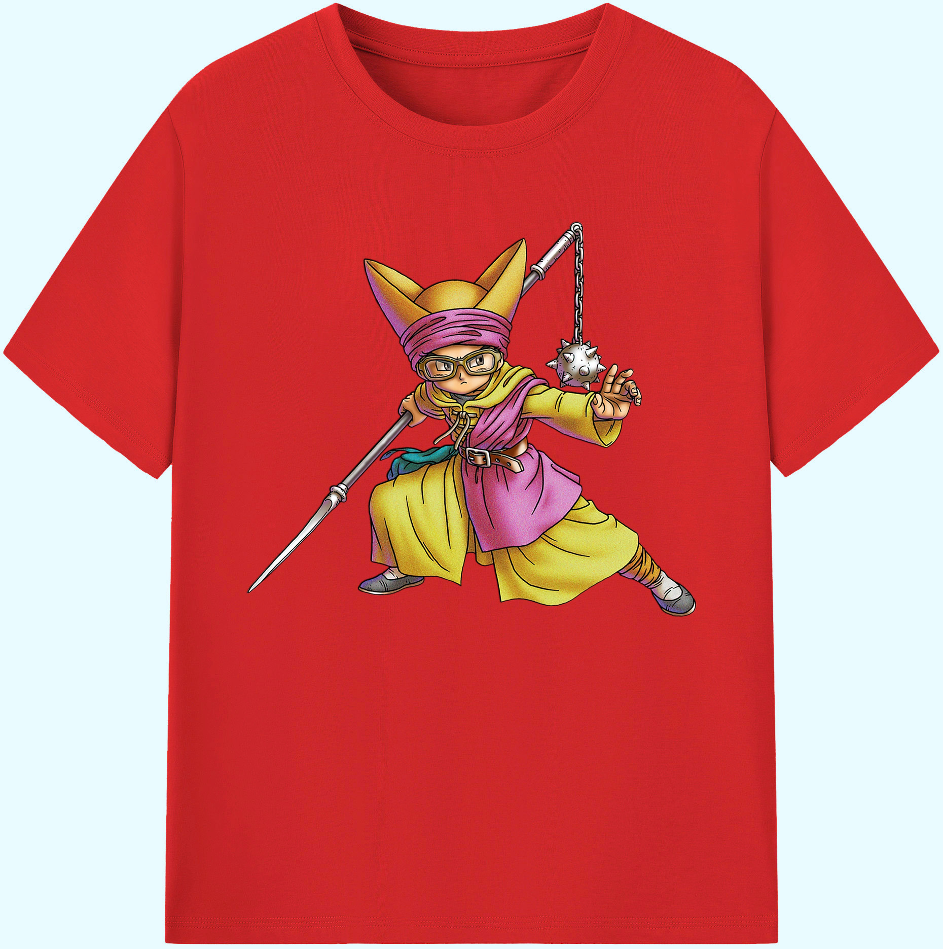 （画像用） ドラゴンクエスト Doragon Kuesuto Dragon Quest 綿100％ メンズ半袖Tシャツ｜肌触りやわらか＆通気性