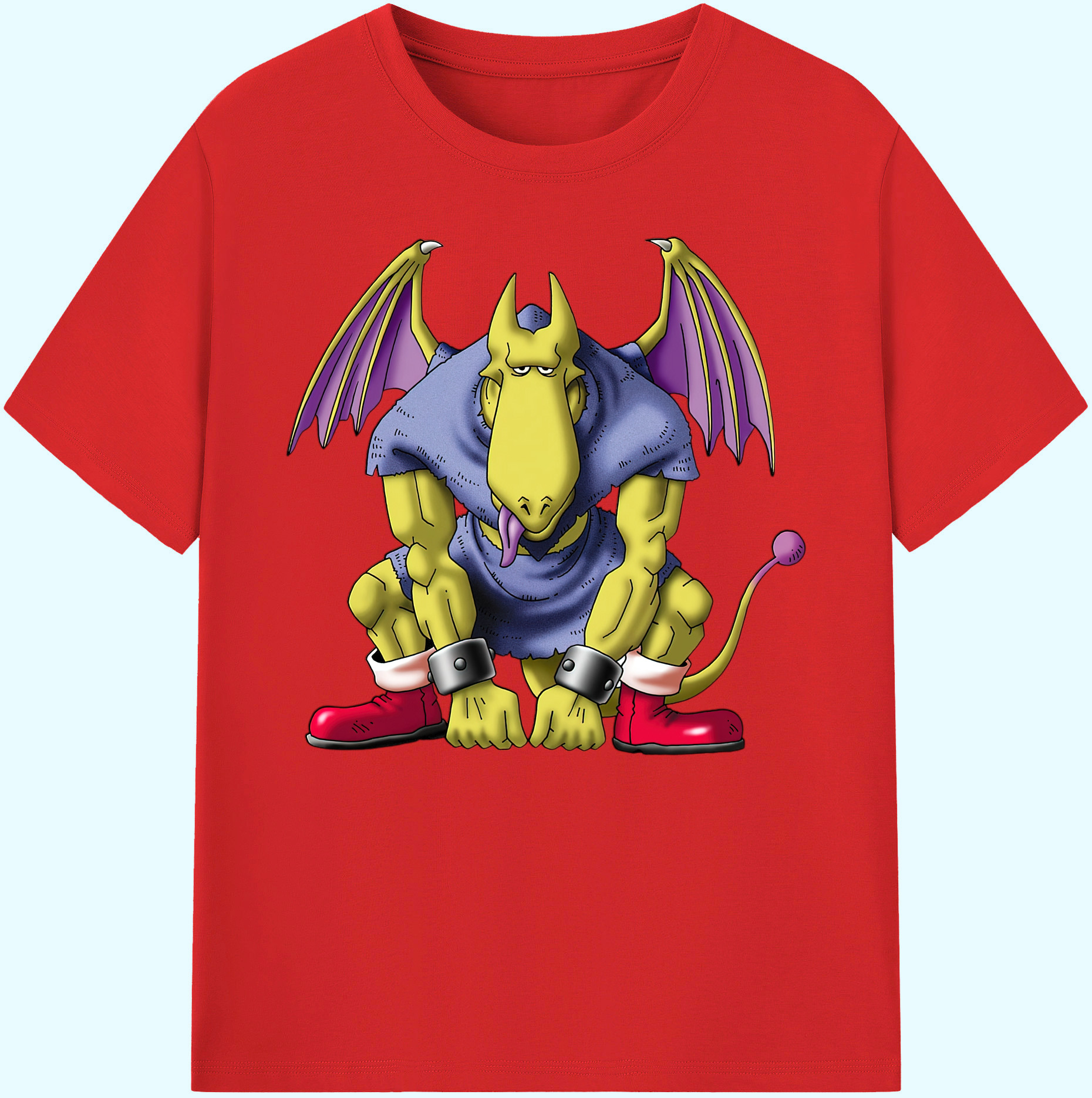 （画像用） ドラゴンクエスト Doragon Kuesuto Dragon Quest 綿100％ メンズ半袖Tシャツ｜肌触りやわらか＆通気性