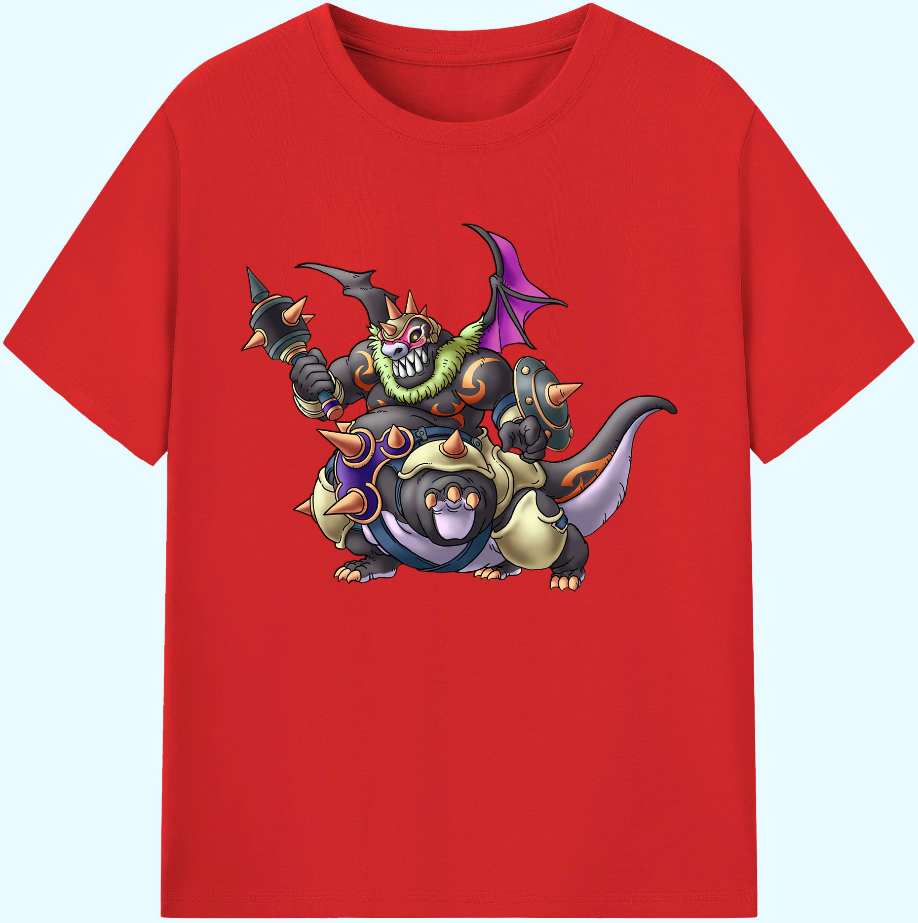 （画像用） ドラゴンクエスト Doragon Kuesuto Dragon Quest 綿100％ メンズ半袖Tシャツ｜肌触りやわらか＆通気性