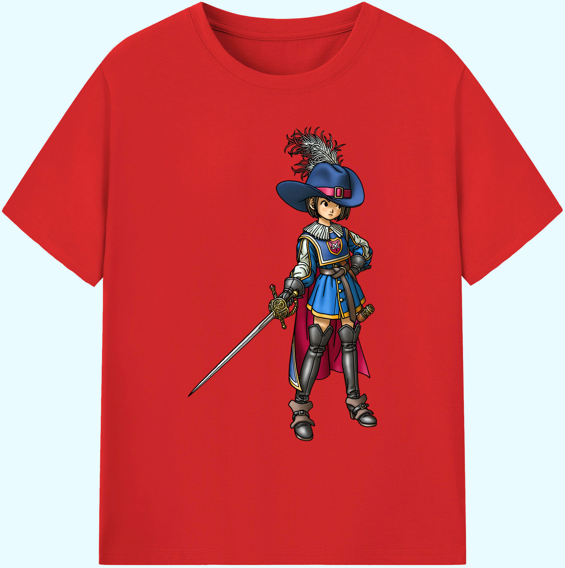 （画像用） ドラゴンクエスト Doragon Kuesuto Dragon Quest 綿100％ メンズ半袖Tシャツ｜肌触りやわらか＆通気性