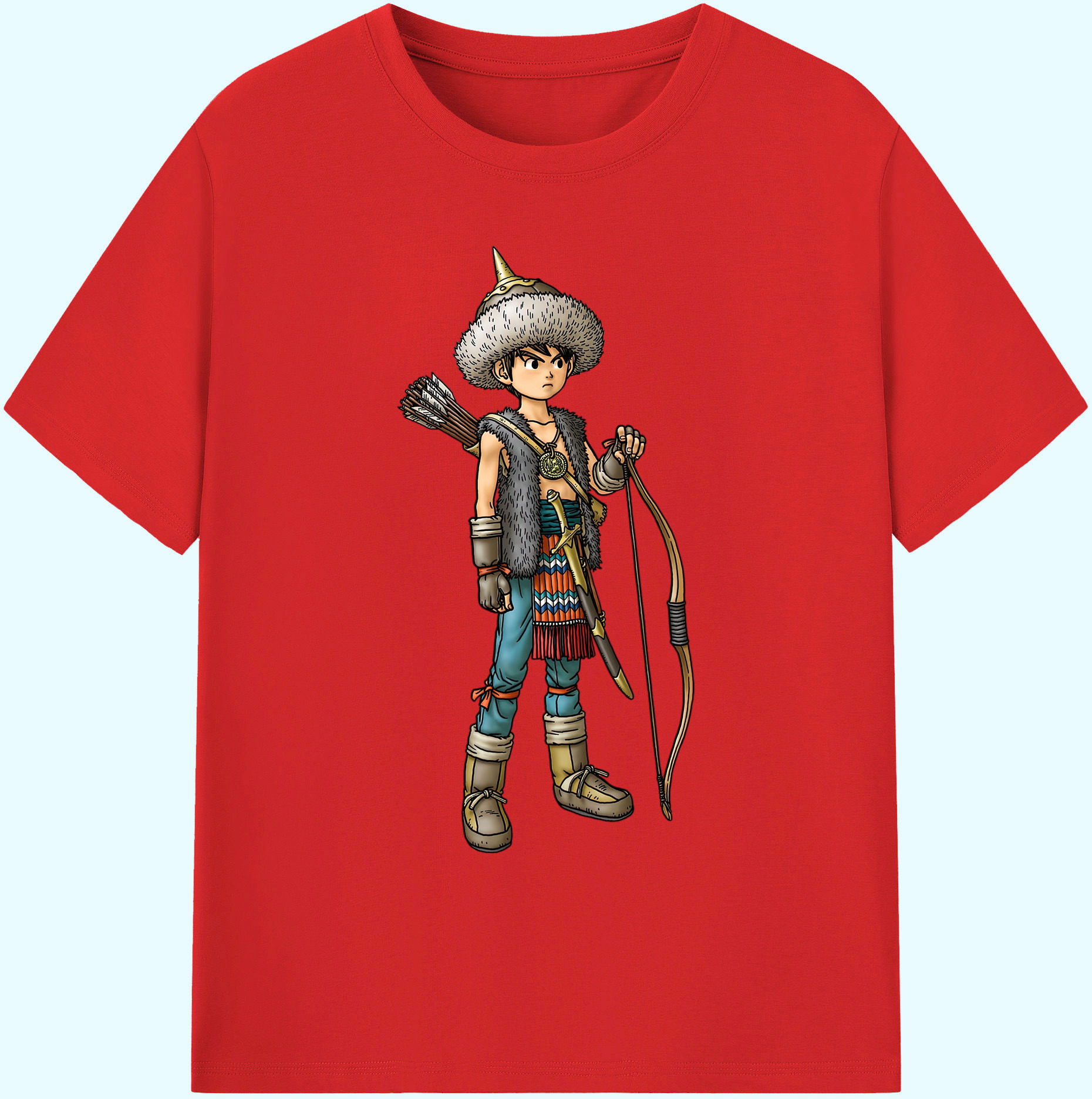 （画像用） ドラゴンクエスト Doragon Kuesuto Dragon Quest 綿100％ メンズ半袖Tシャツ｜肌触りやわらか＆通気性