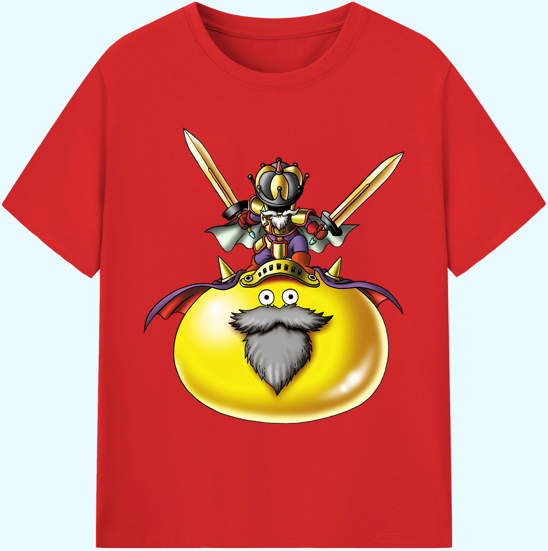 （画像用） ドラゴンクエスト Doragon Kuesuto Dragon Quest 綿100％ メンズ半袖Tシャツ｜肌触りやわらか＆通気性