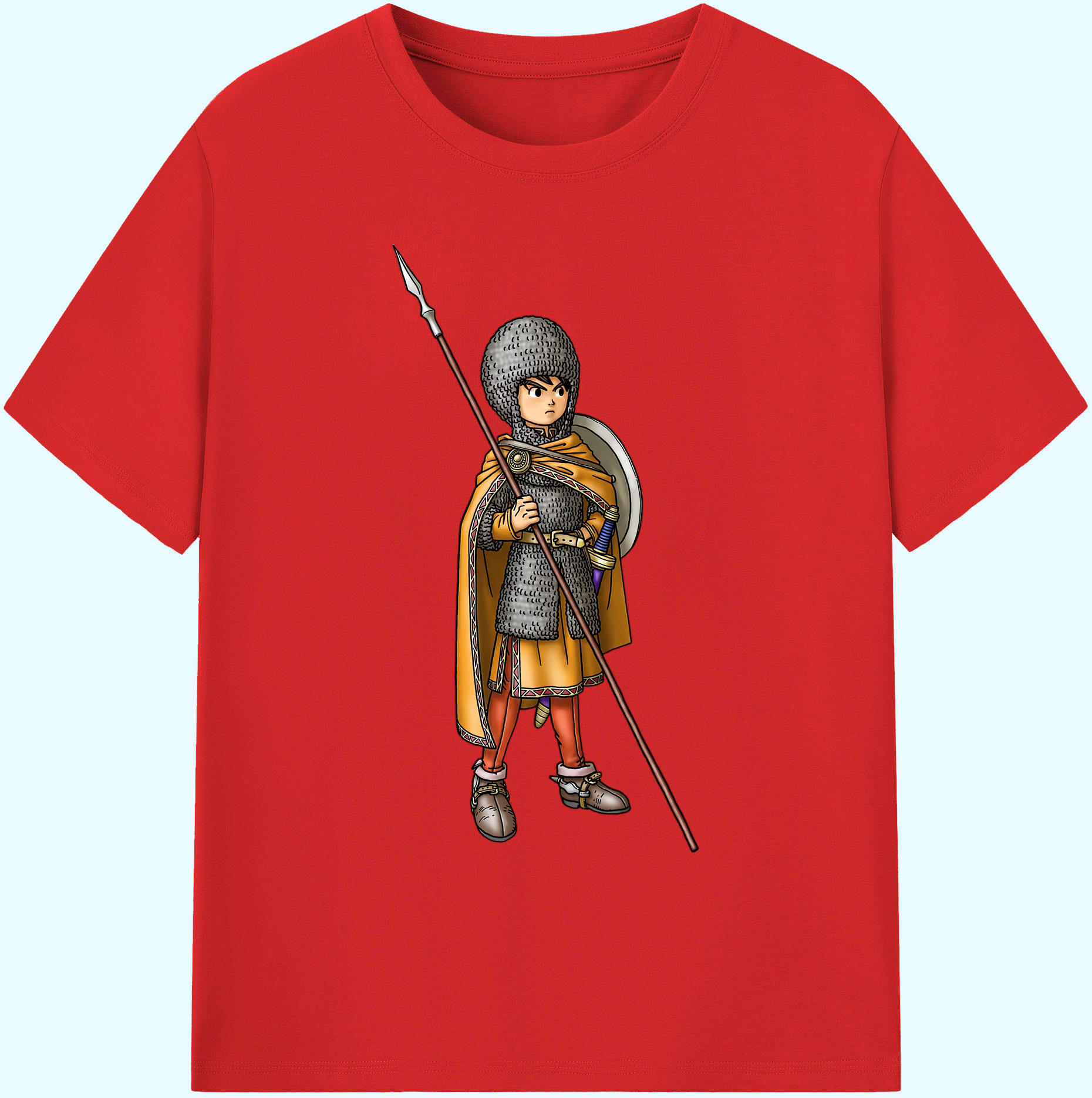 （画像用） ドラゴンクエスト Doragon Kuesuto Dragon Quest 綿100％ メンズ半袖Tシャツ｜肌触りやわらか＆通気性