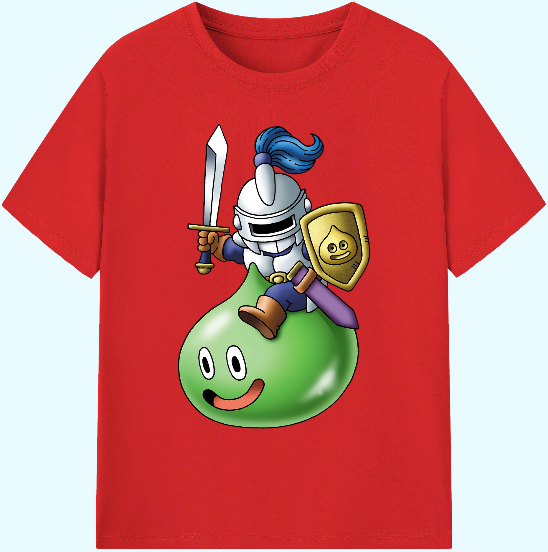 （画像用） ドラゴンクエスト Doragon Kuesuto Dragon Quest 綿100％ メンズ半袖Tシャツ｜肌触りやわらか＆通気性