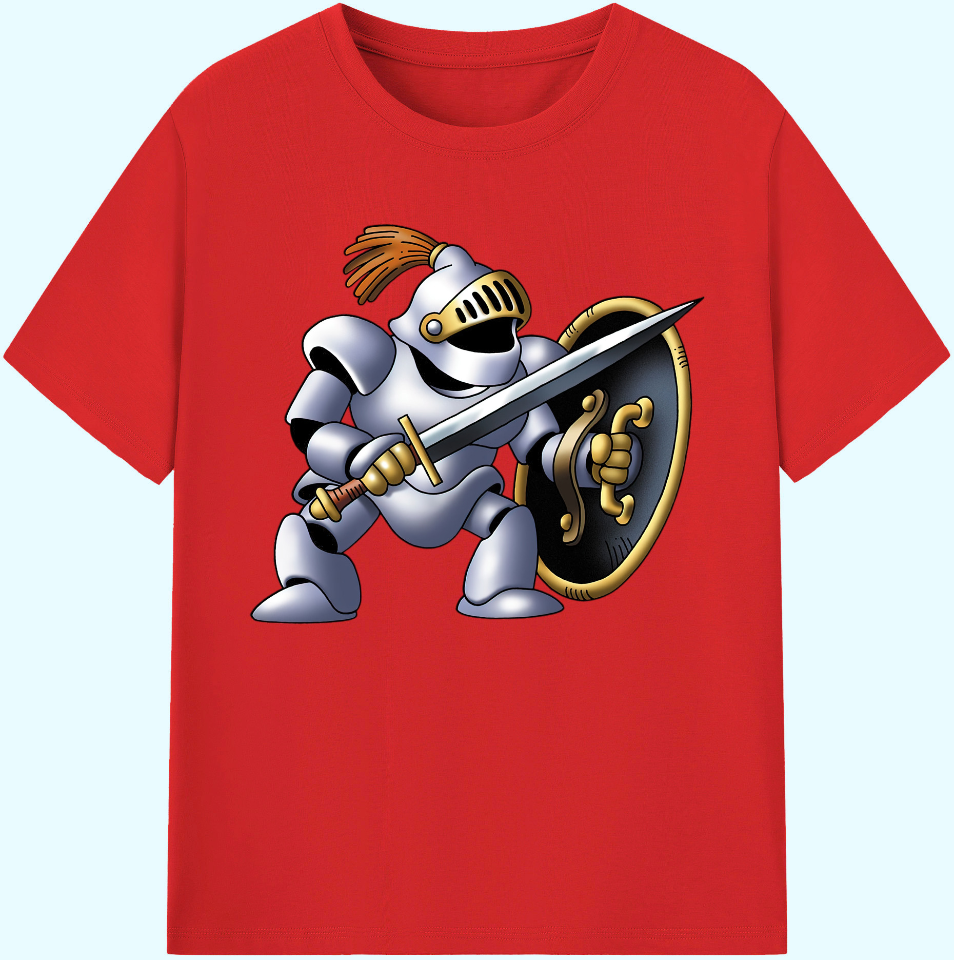 （画像用） ドラゴンクエスト Doragon Kuesuto Dragon Quest 綿100％ メンズ半袖Tシャツ｜肌触りやわらか＆通気性