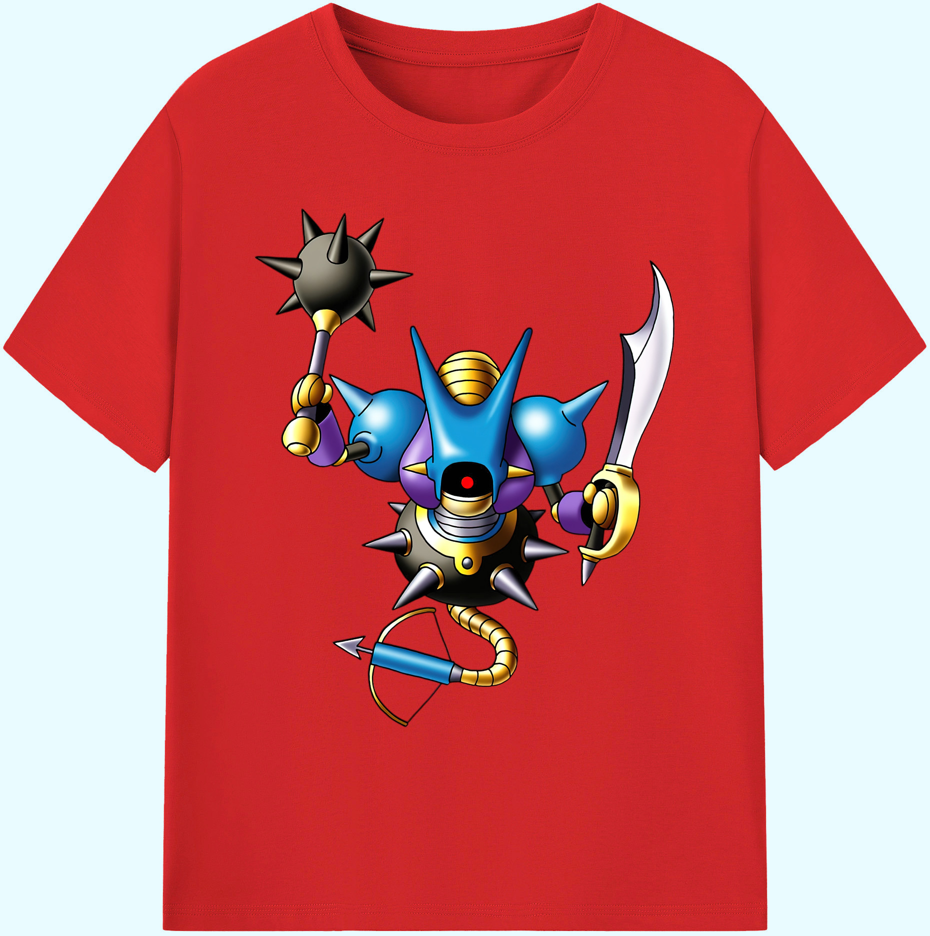 （画像用） ドラゴンクエスト Doragon Kuesuto Dragon Quest 綿100％ メンズ半袖Tシャツ｜肌触りやわらか＆通気性