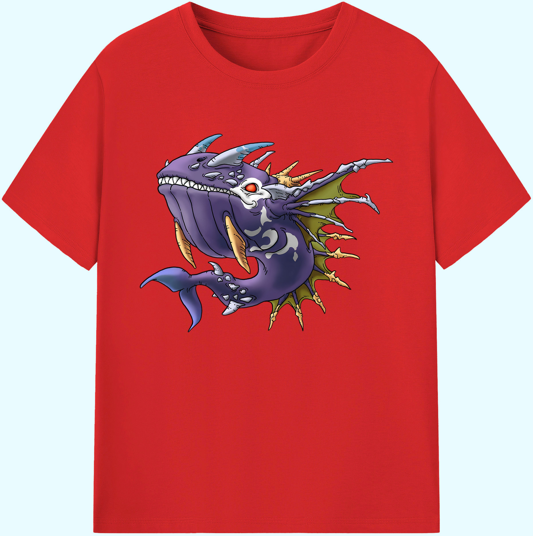 （画像用） ドラゴンクエスト Doragon Kuesuto Dragon Quest 綿100％ メンズ半袖Tシャツ｜肌触りやわらか＆通気性