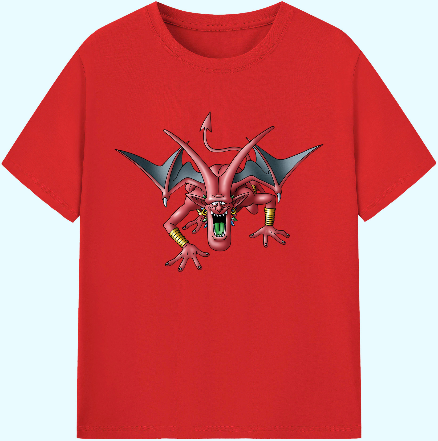 （画像用） ドラゴンクエスト Doragon Kuesuto Dragon Quest 綿100％ メンズ半袖Tシャツ｜肌触りやわらか＆通気性