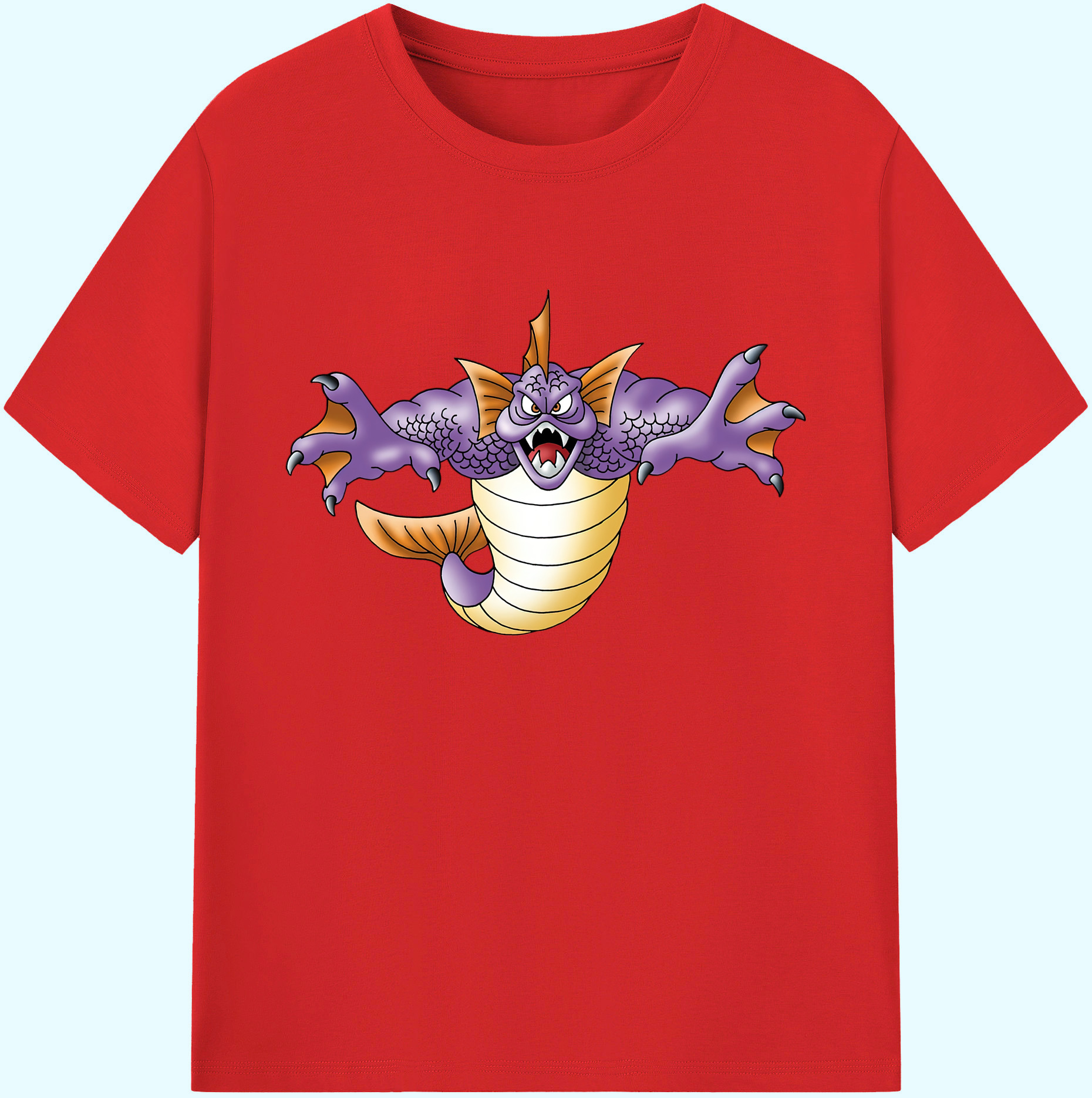 （画像用） ドラゴンクエスト Doragon Kuesuto Dragon Quest 綿100％ メンズ半袖Tシャツ｜肌触りやわらか＆通気性