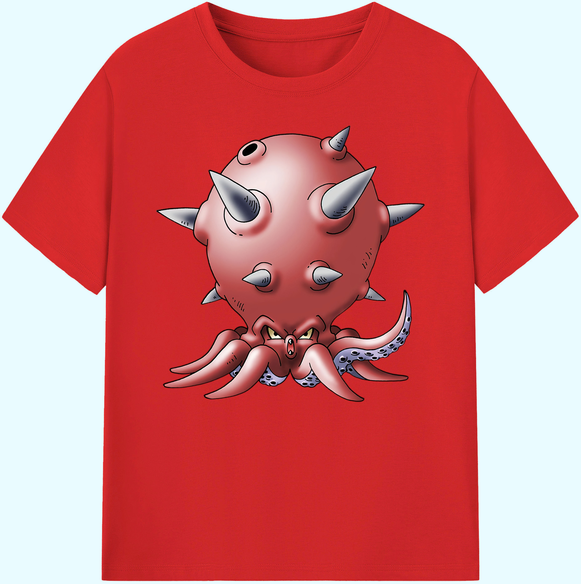 （画像用） ドラゴンクエスト Doragon Kuesuto Dragon Quest 綿100％ メンズ半袖Tシャツ｜肌触りやわらか＆通気性