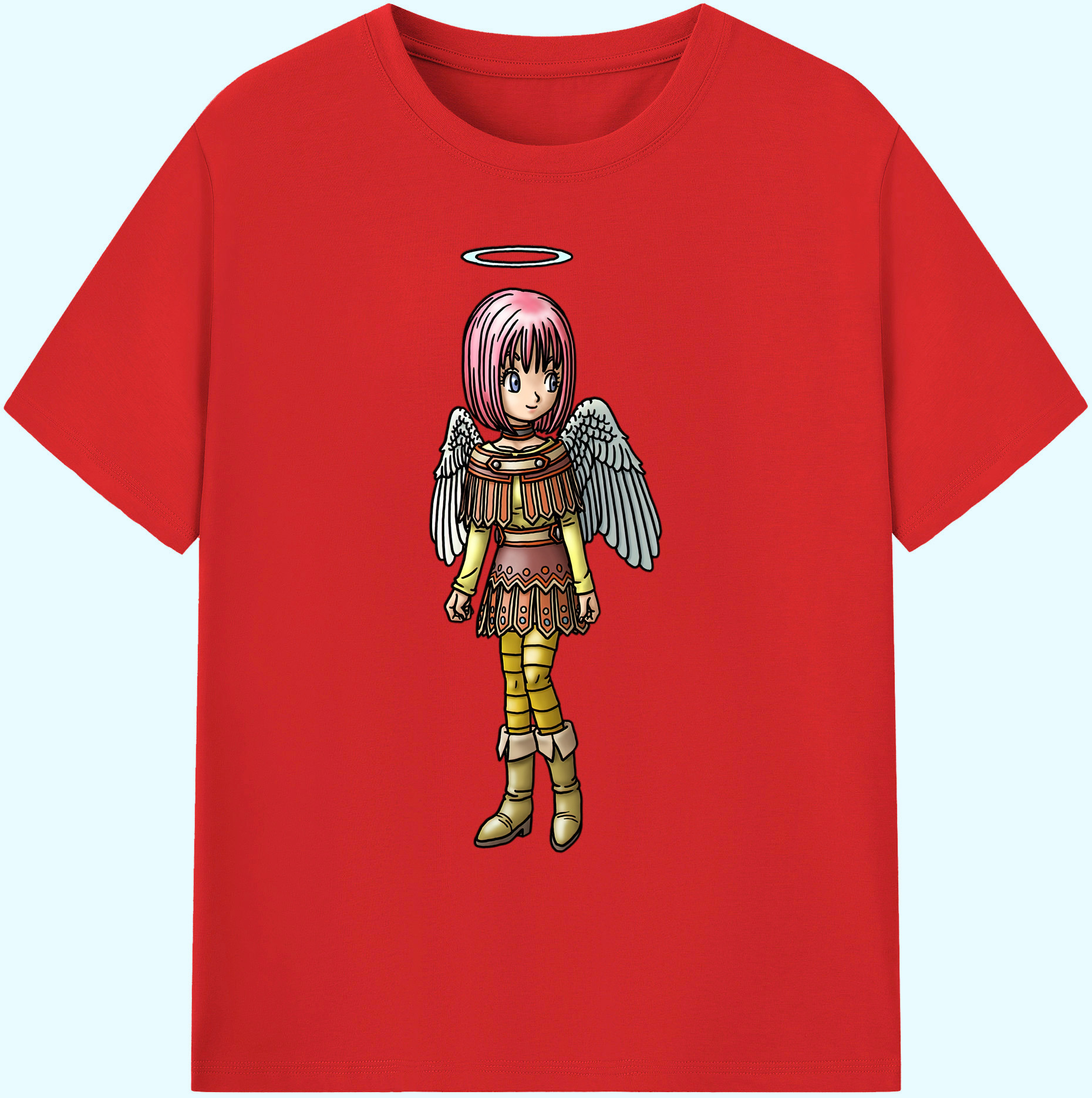 （画像用） ドラゴンクエスト Doragon Kuesuto Dragon Quest 綿100％ メンズ半袖Tシャツ｜肌触りやわらか＆通気性