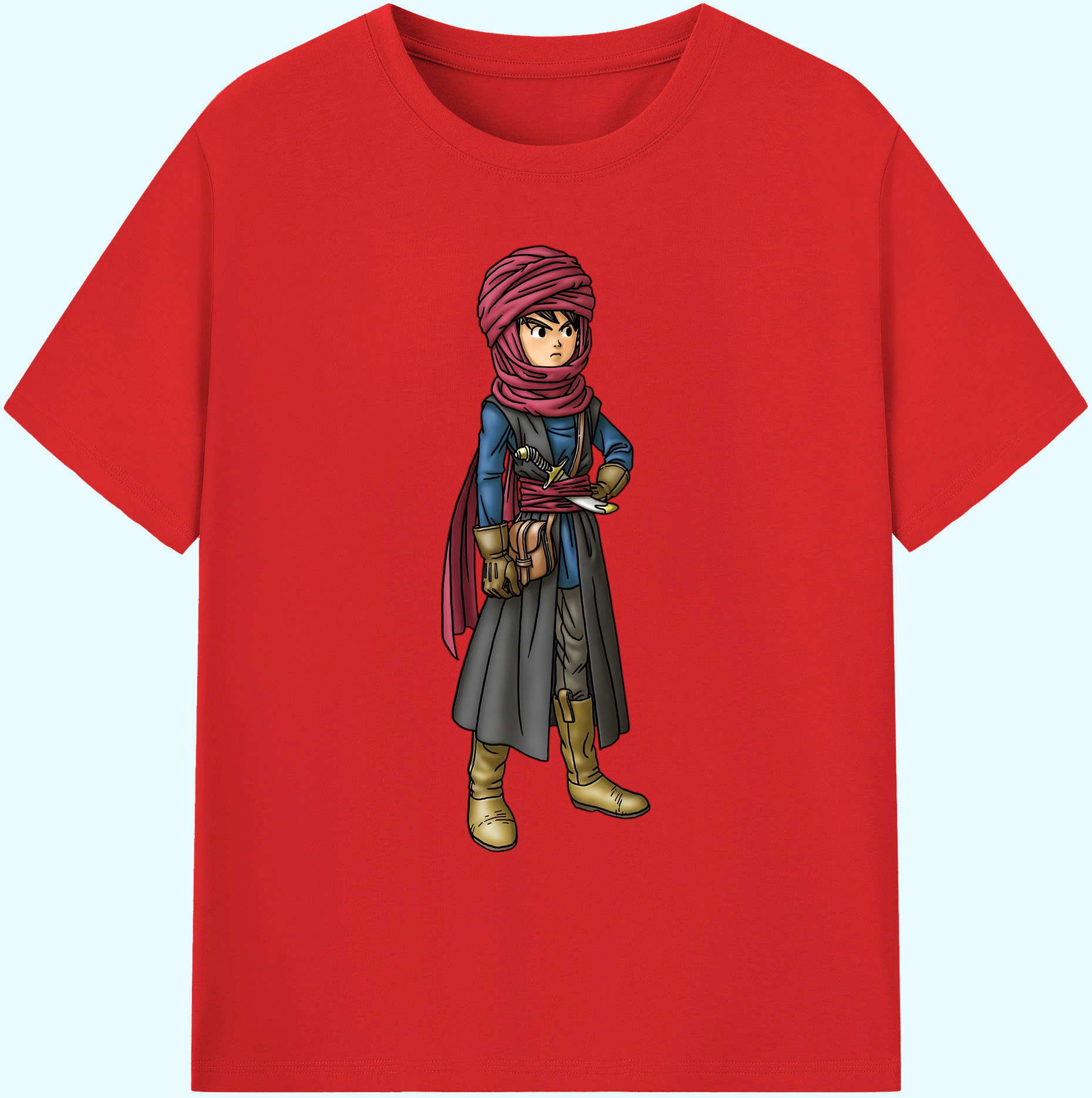 （画像用） ドラゴンクエスト Doragon Kuesuto Dragon Quest 綿100％ メンズ半袖Tシャツ｜肌触りやわらか＆通気性