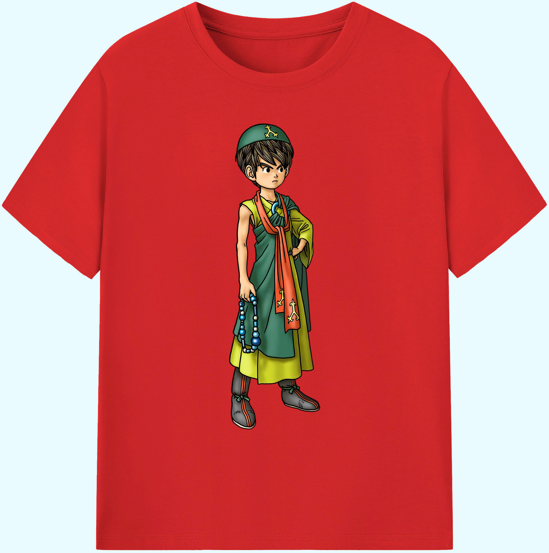（画像用） ドラゴンクエスト Doragon Kuesuto Dragon Quest 綿100％ メンズ半袖Tシャツ｜肌触りやわらか＆通気性