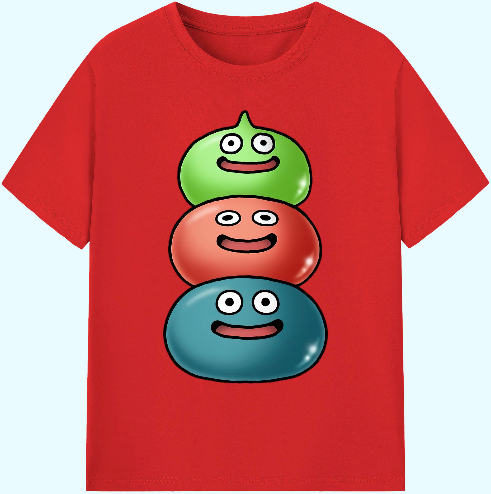（画像用） ドラゴンクエスト Doragon Kuesuto Dragon Quest 綿100％ メンズ半袖Tシャツ｜肌触りやわらか＆通気性
