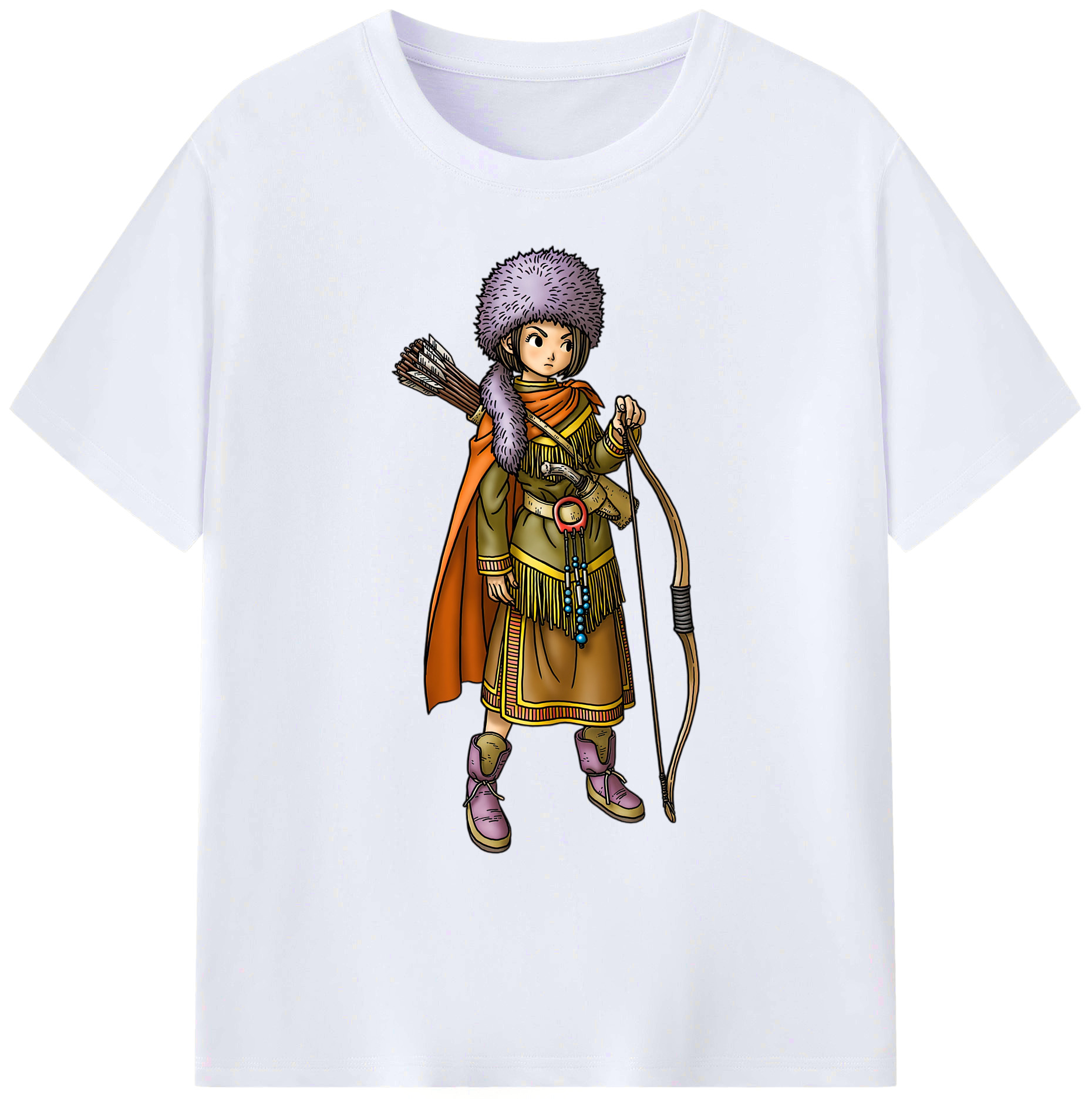 （画像用） ドラゴンクエスト Doragon Kuesuto Dragon Quest 綿100％ メンズ半袖Tシャツ｜肌触りやわらか＆通気性