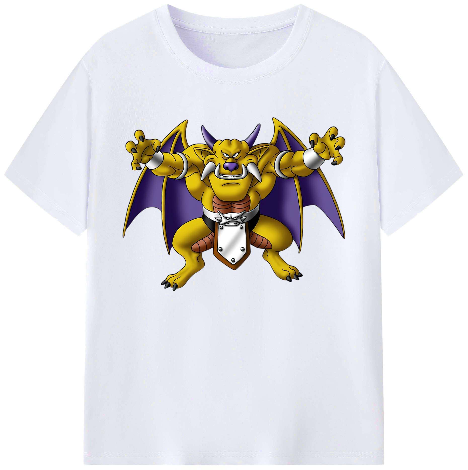 （画像用） ドラゴンクエスト Doragon Kuesuto Dragon Quest 綿100％ メンズ半袖Tシャツ｜肌触りやわらか＆通気性
