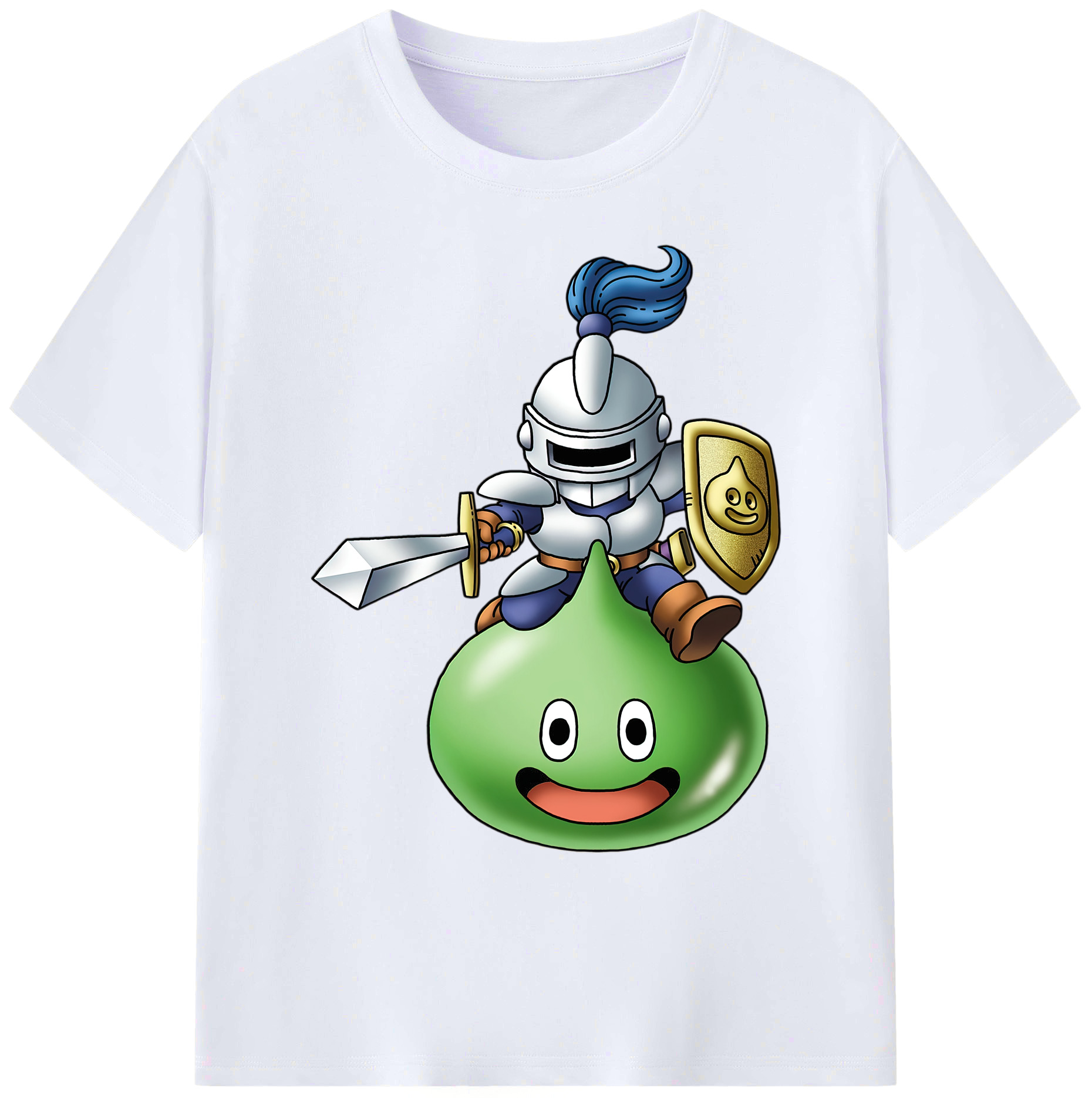 （画像用） ドラゴンクエスト Doragon Kuesuto Dragon Quest 綿100％ メンズ半袖Tシャツ｜肌触りやわらか＆通気性