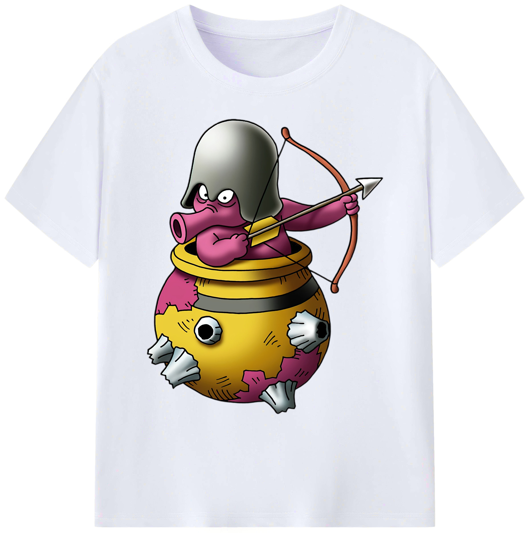 （画像用） ドラゴンクエスト Doragon Kuesuto Dragon Quest 綿100％ メンズ半袖Tシャツ｜肌触りやわらか＆通気性