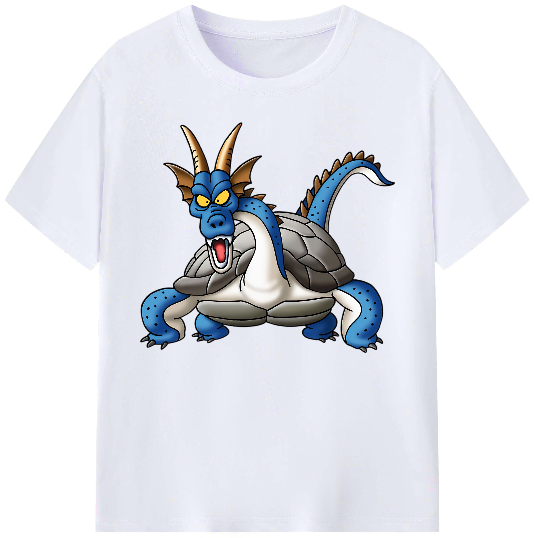 （画像用） ドラゴンクエスト Doragon Kuesuto Dragon Quest 綿100％ メンズ半袖Tシャツ｜肌触りやわらか＆通気性